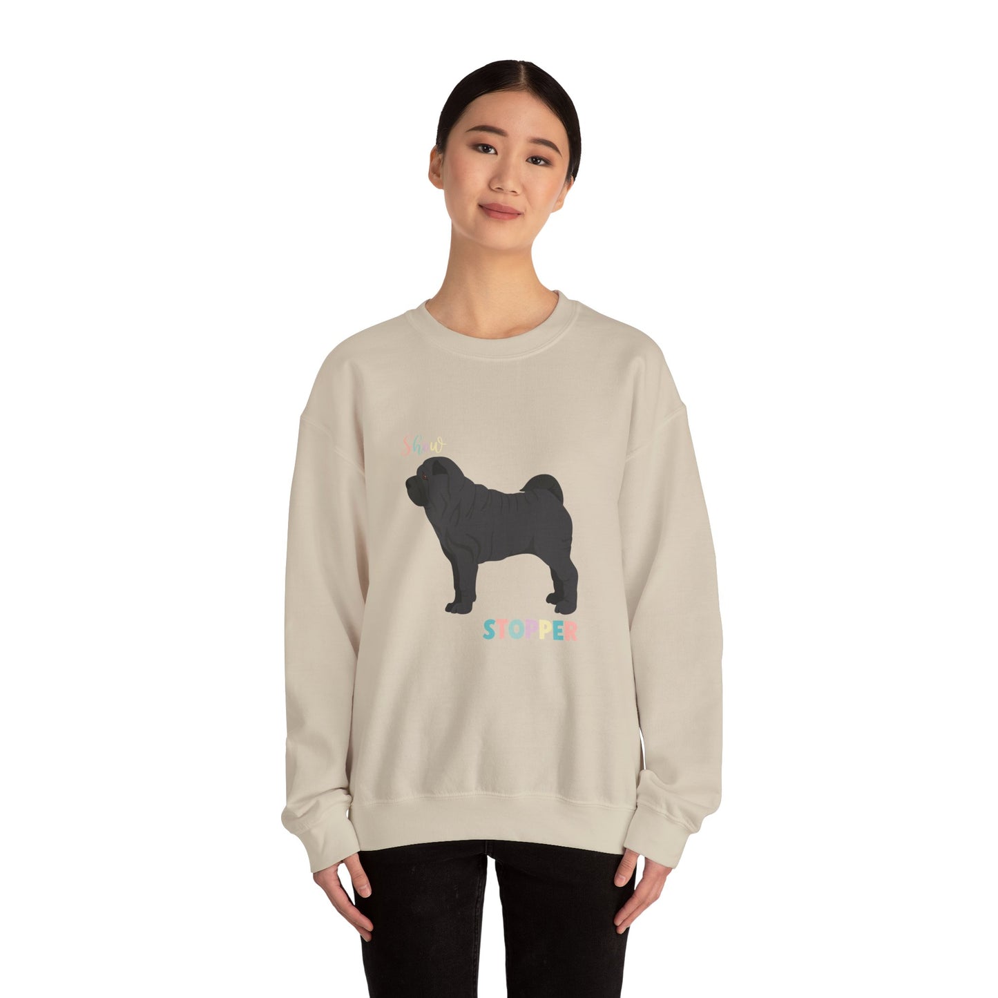 Shar Pei Dog Unisex Heavy Blend Crewneck Sweatshirt