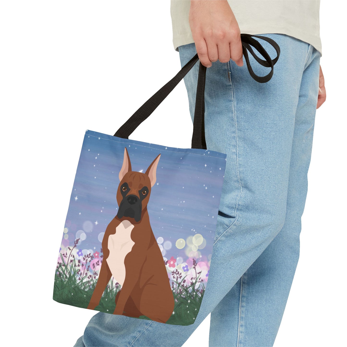 Boxer Dog Tote Bag 13x13