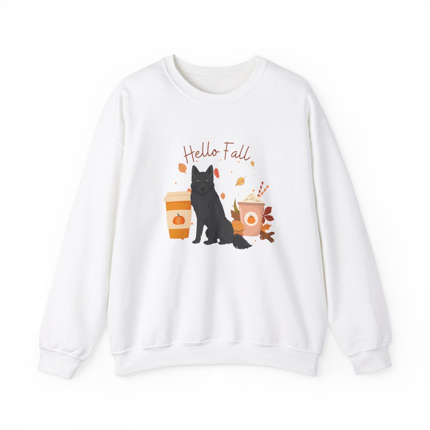 Blue Bay Shepherd Dog Fall Halloween Unisex Heavy Blend Crewneck Sweatshirt