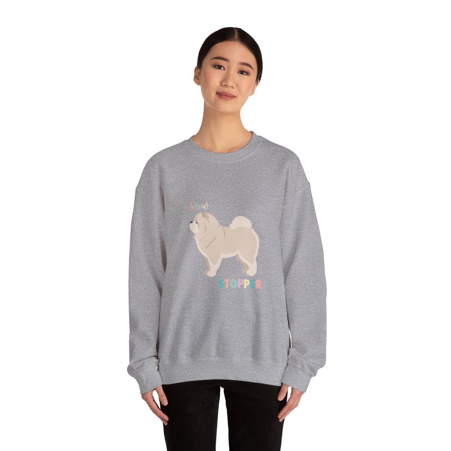 Chow Chow Dog Unisex Heavy Blend Crewneck Sweatshirt