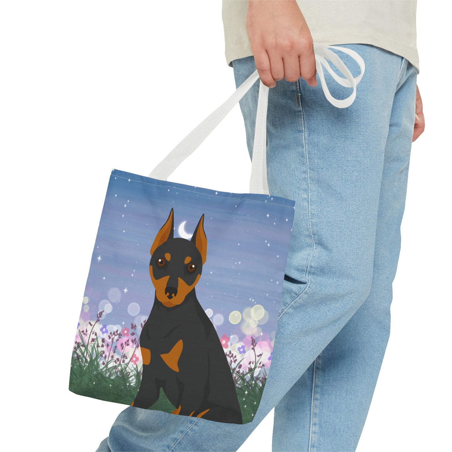 Miniature Pinscher Dog Tote Bag 13x13