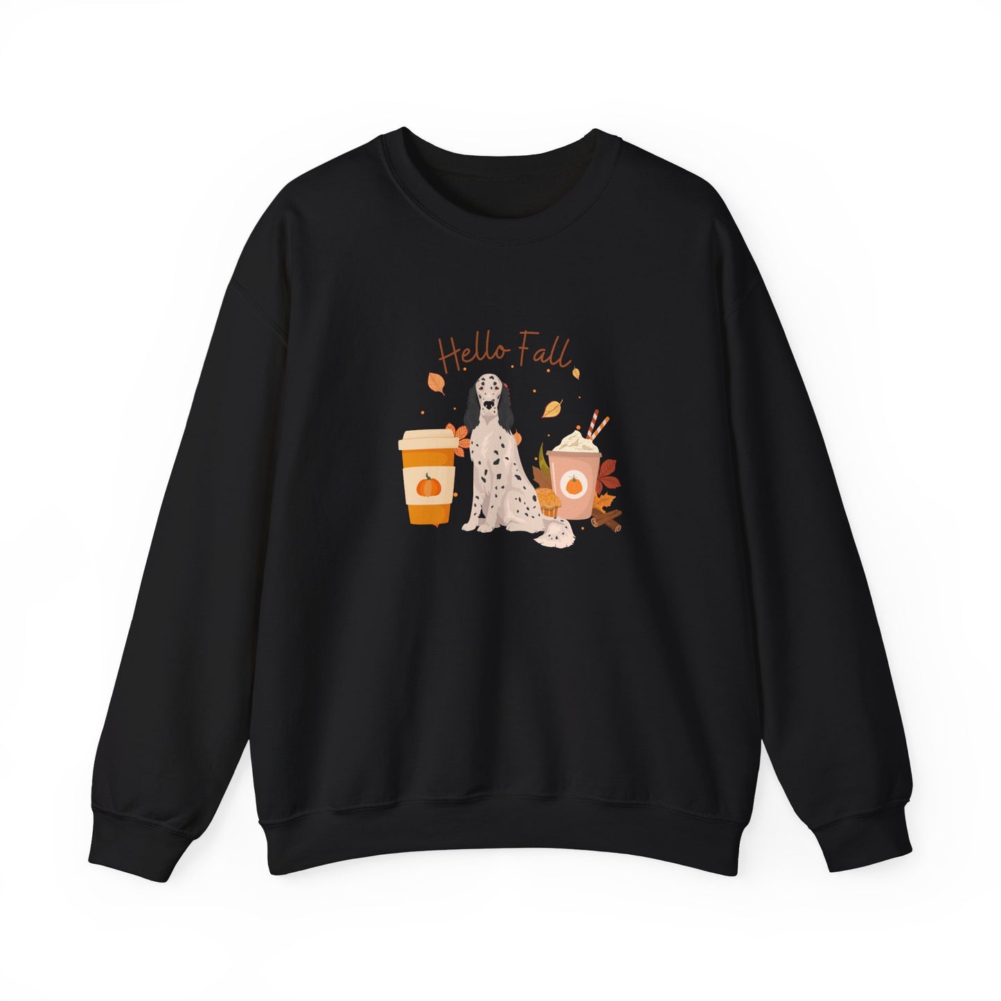 English Setter Dog Fall Unisex Heavy Blend Crewneck Sweatshirt