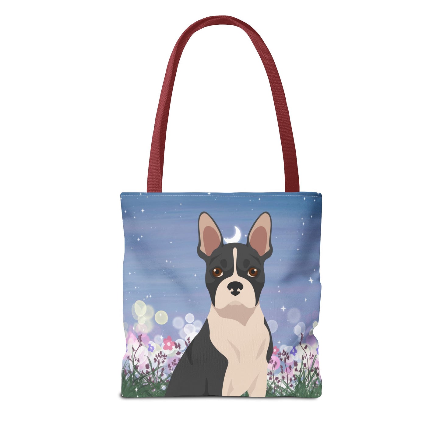 Boston Terrier Dog Tote Bag 13x13
