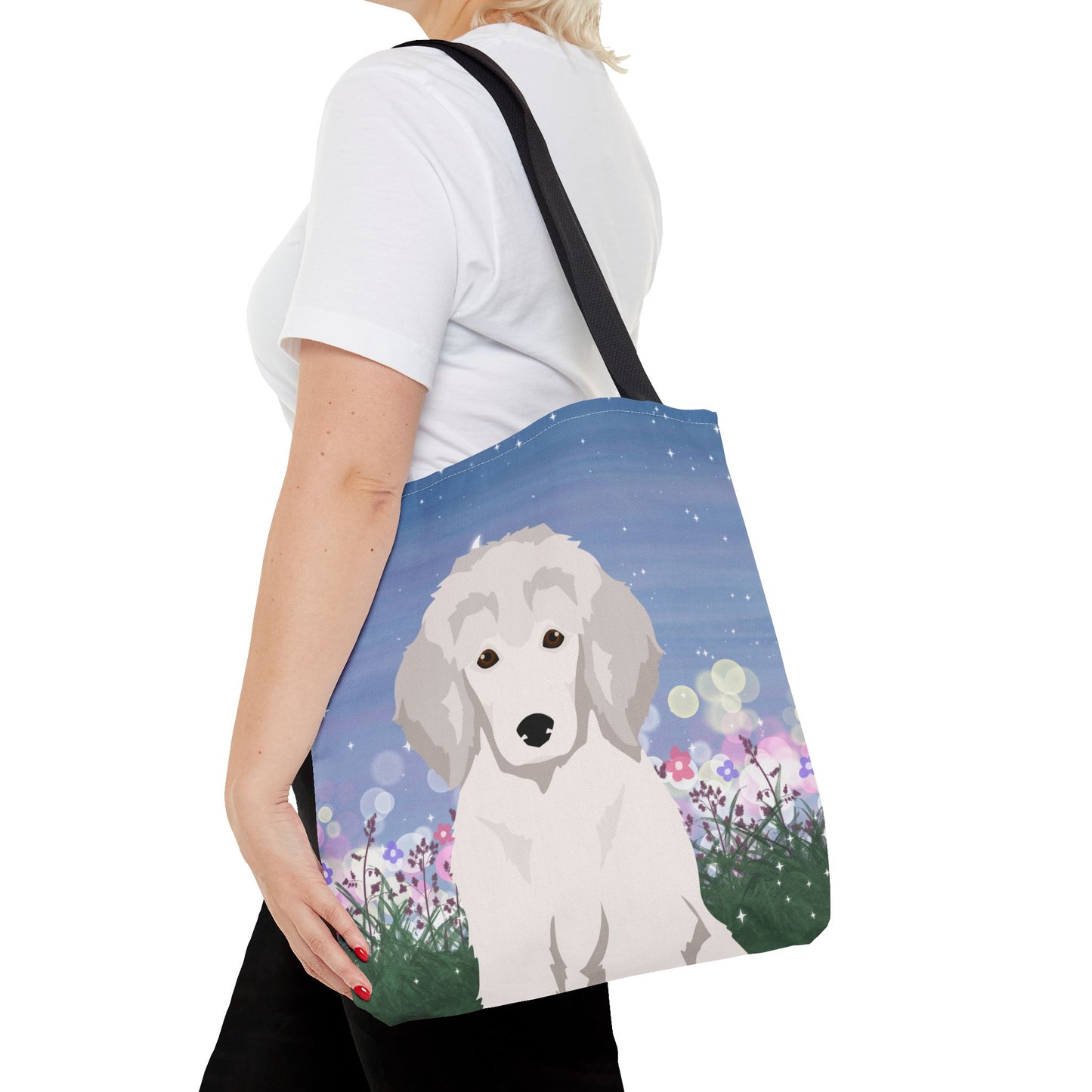 Poodle Dog Tote Bag 16x16