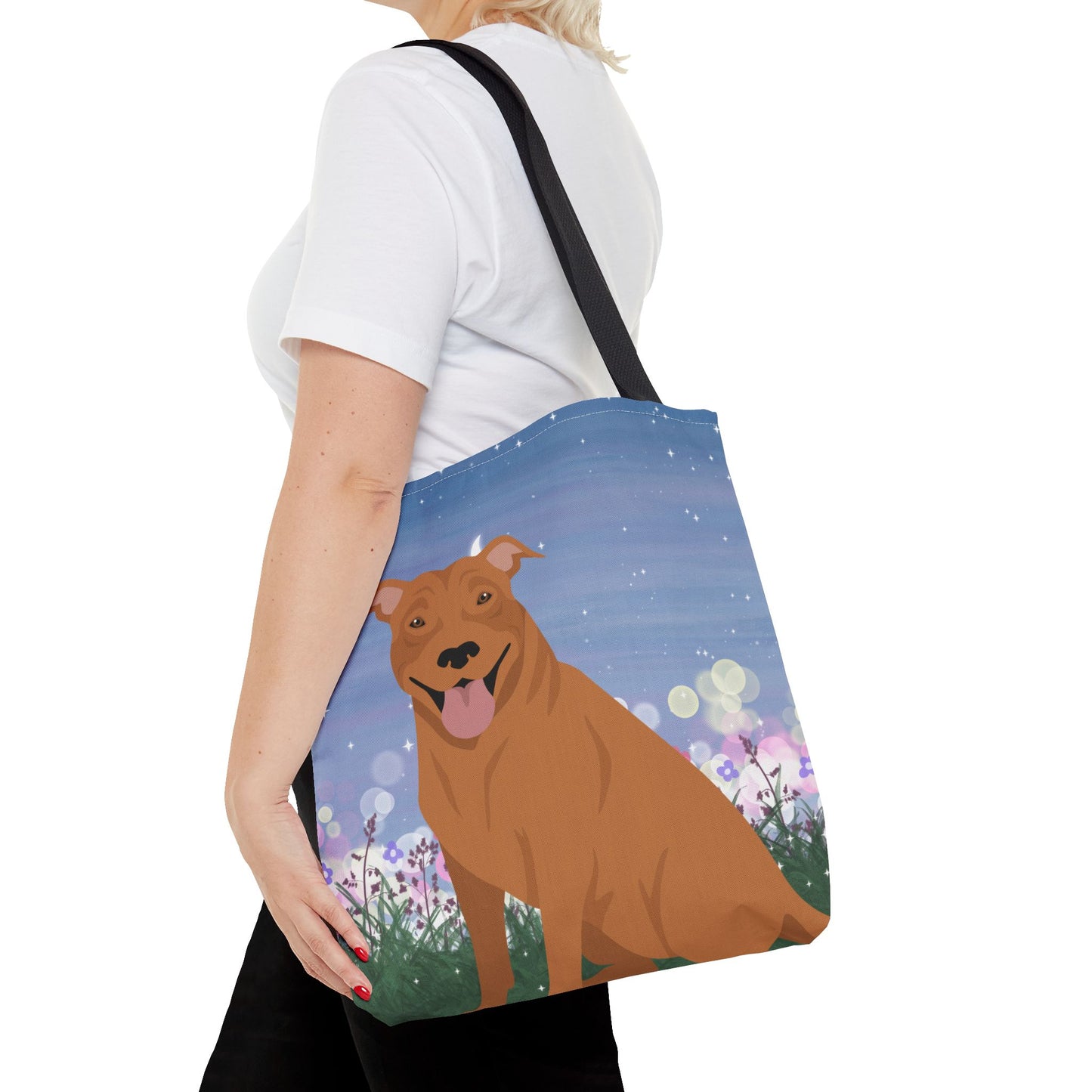 Pit Bull Dog Tote Bag 16x16