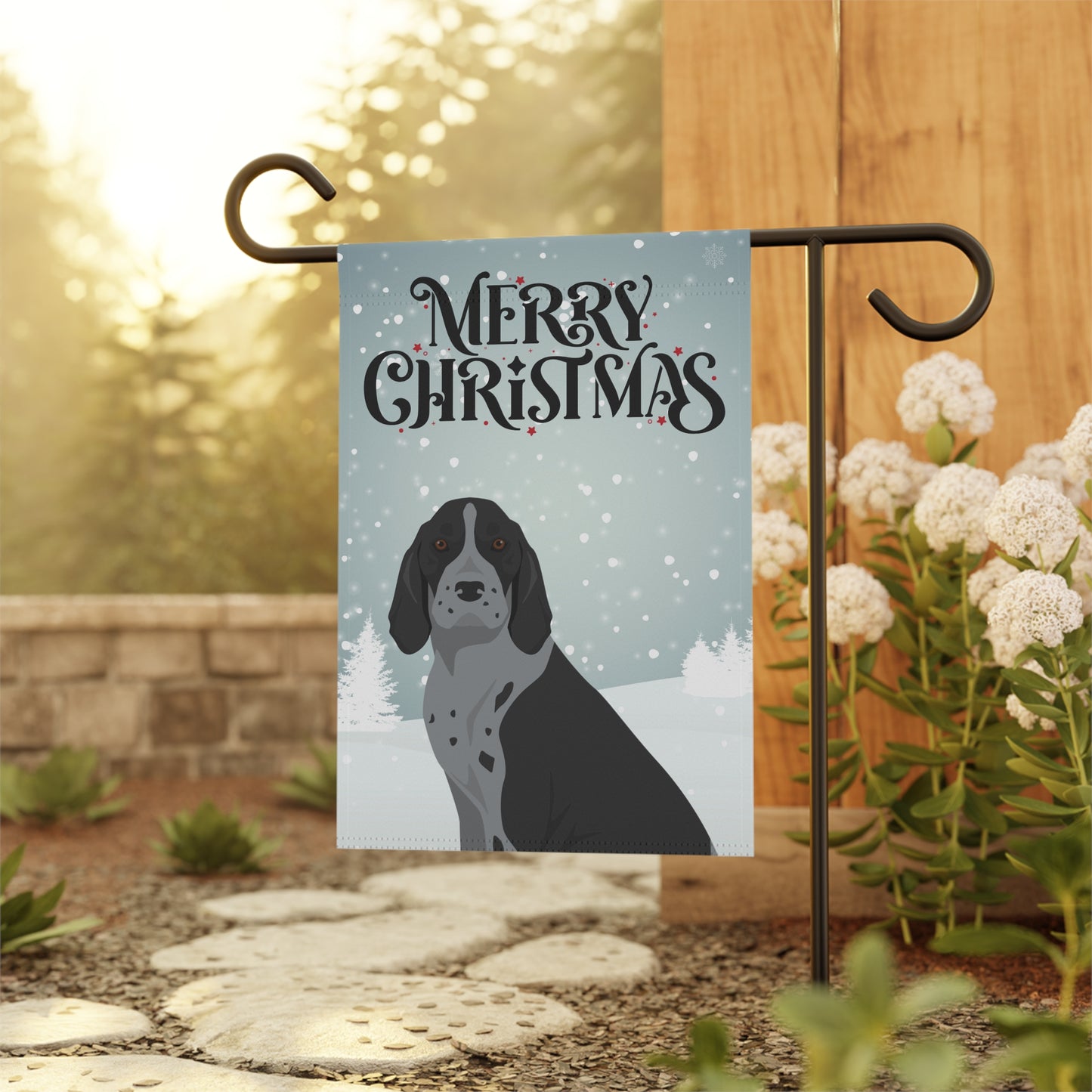 American English Coonhound Dog Garden Flag