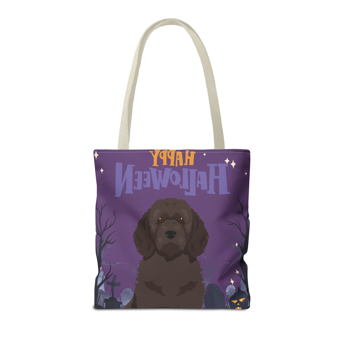Portuguese Water Dog Dog Happy Halloween Tote Bag 16x16