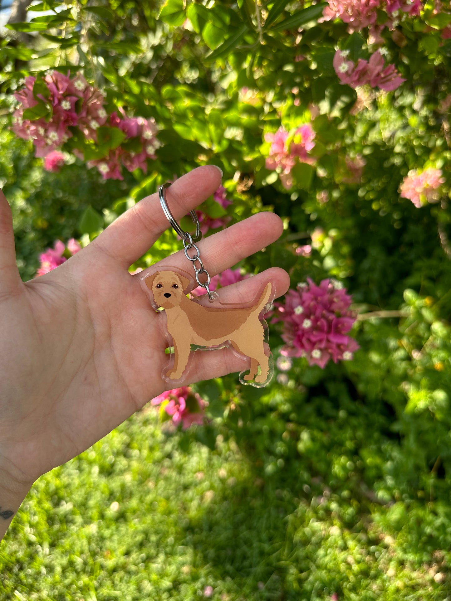 Border Terrier Dog 2.5in Acrylic Keychain