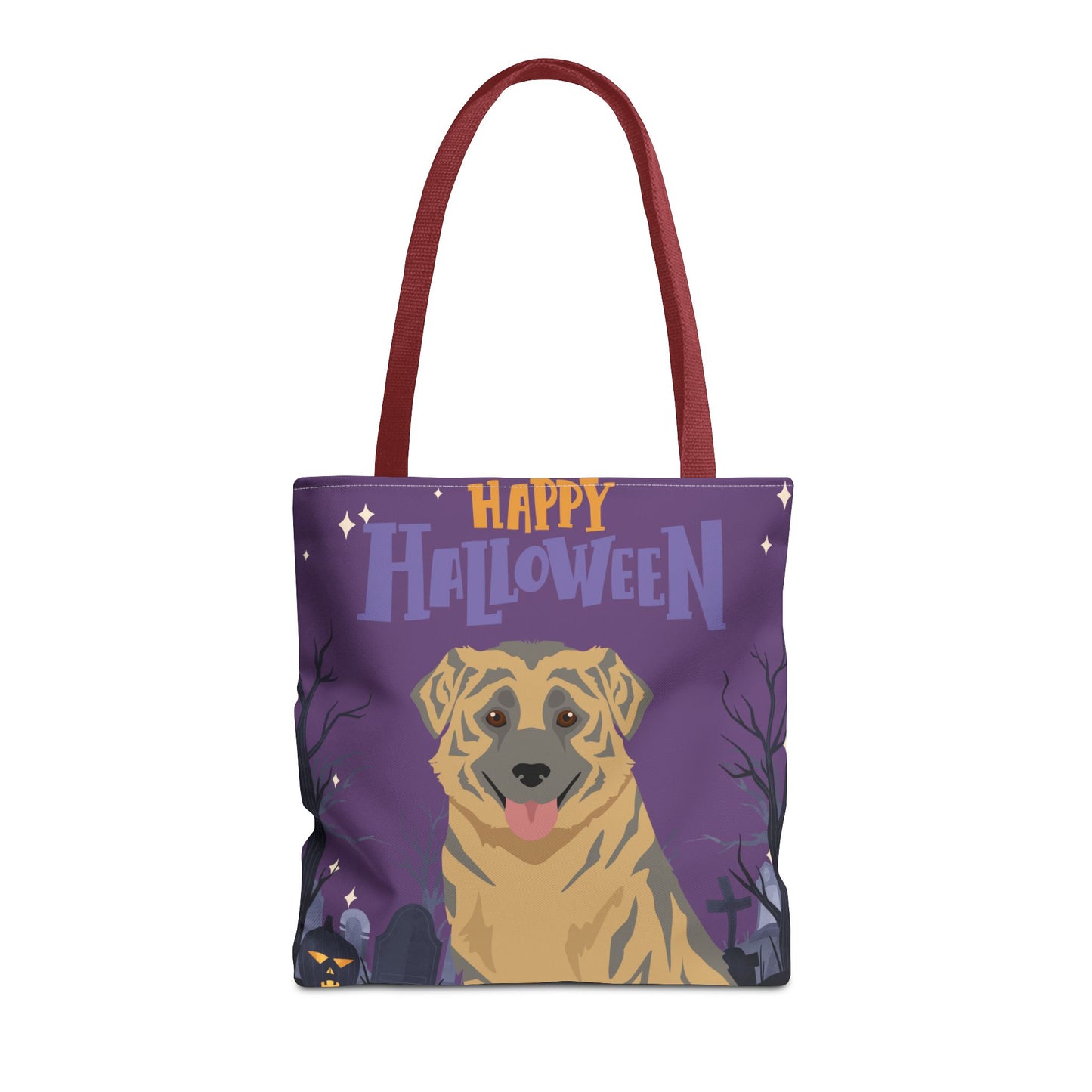 Aidi Dog Happy Halloween Tote Bag 16x16