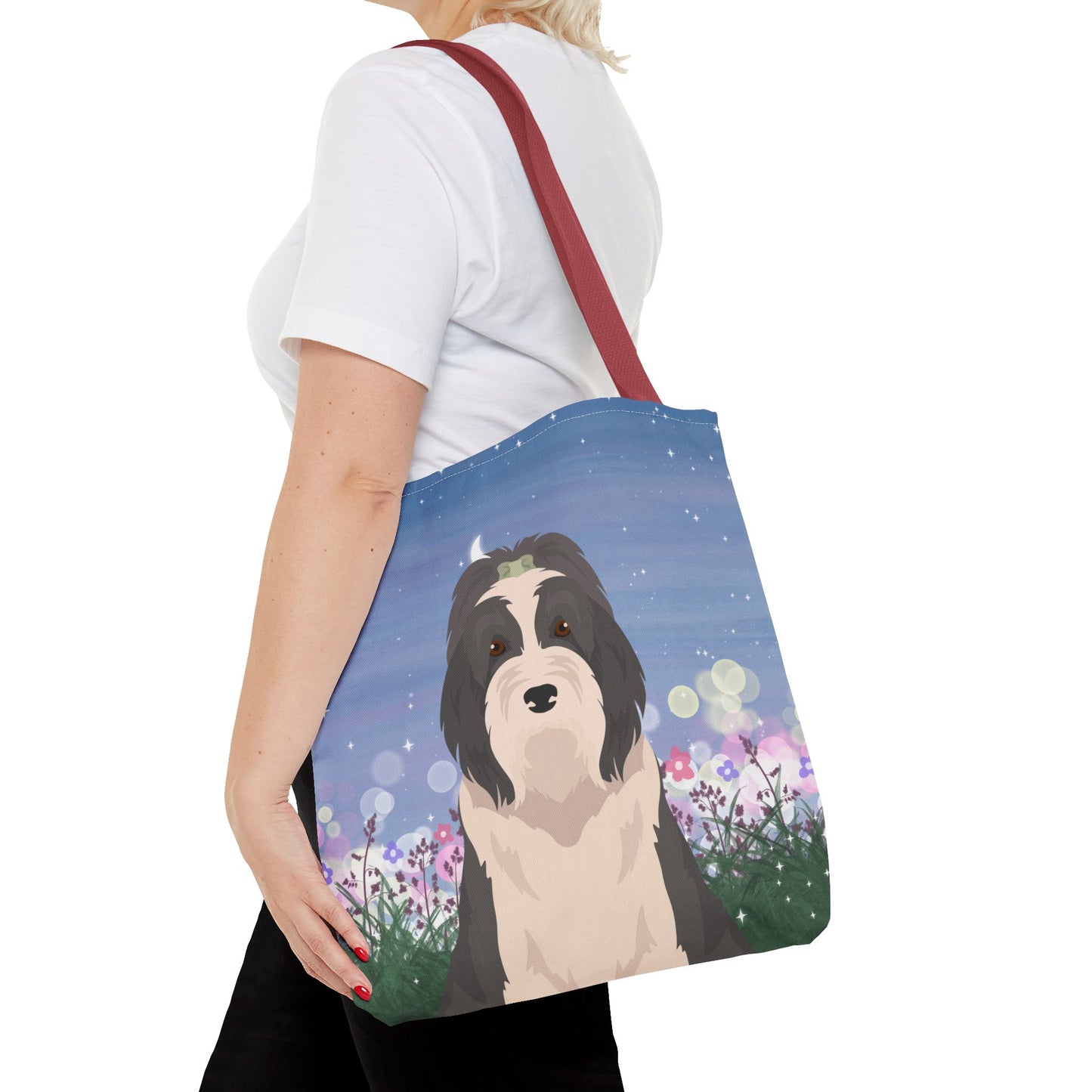 Bearded Collie Dog Tote Bag 16x16