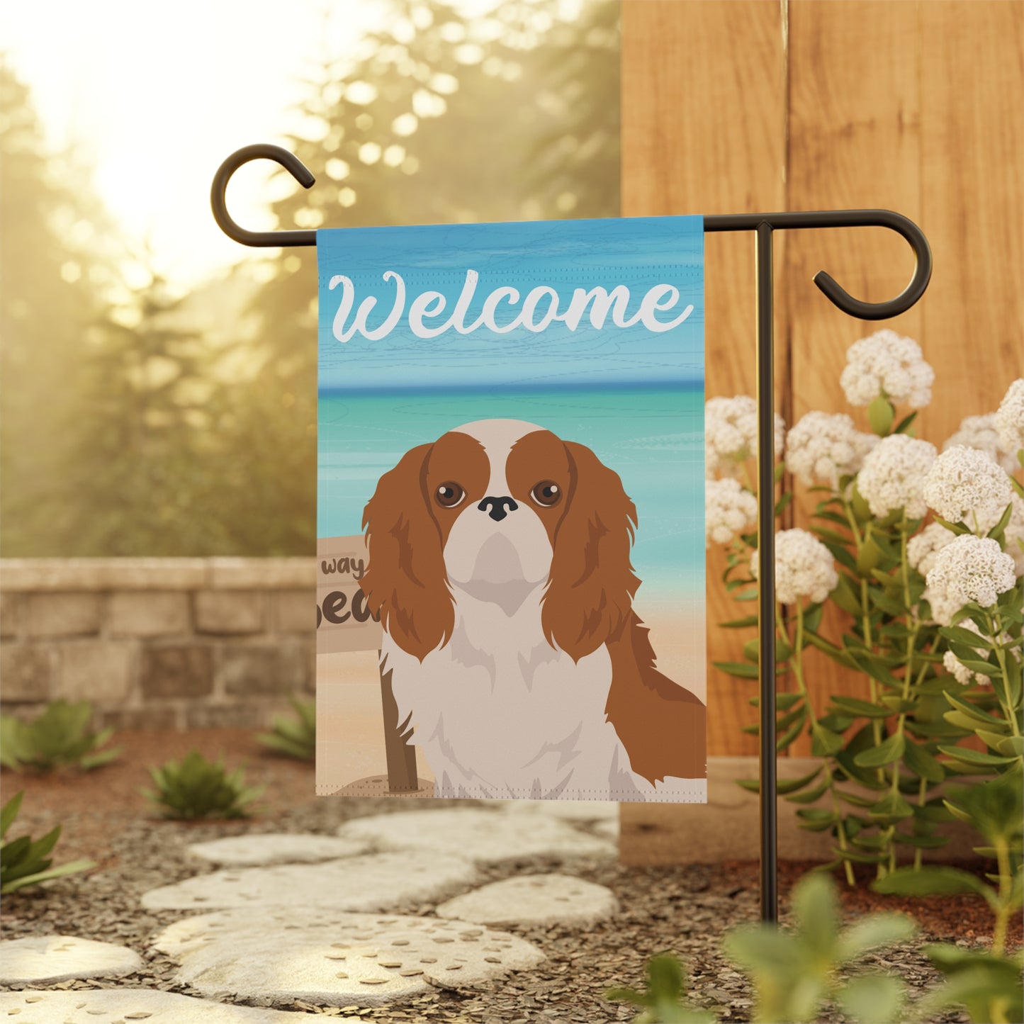 English Toy Dog Garden Flag
