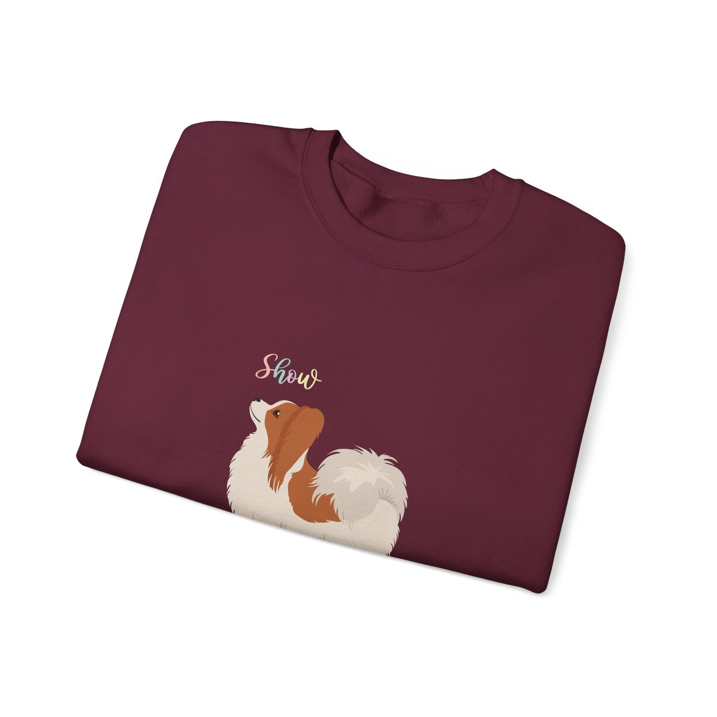 Papillon Dog Unisex Heavy Blend Crewneck Sweatshirt