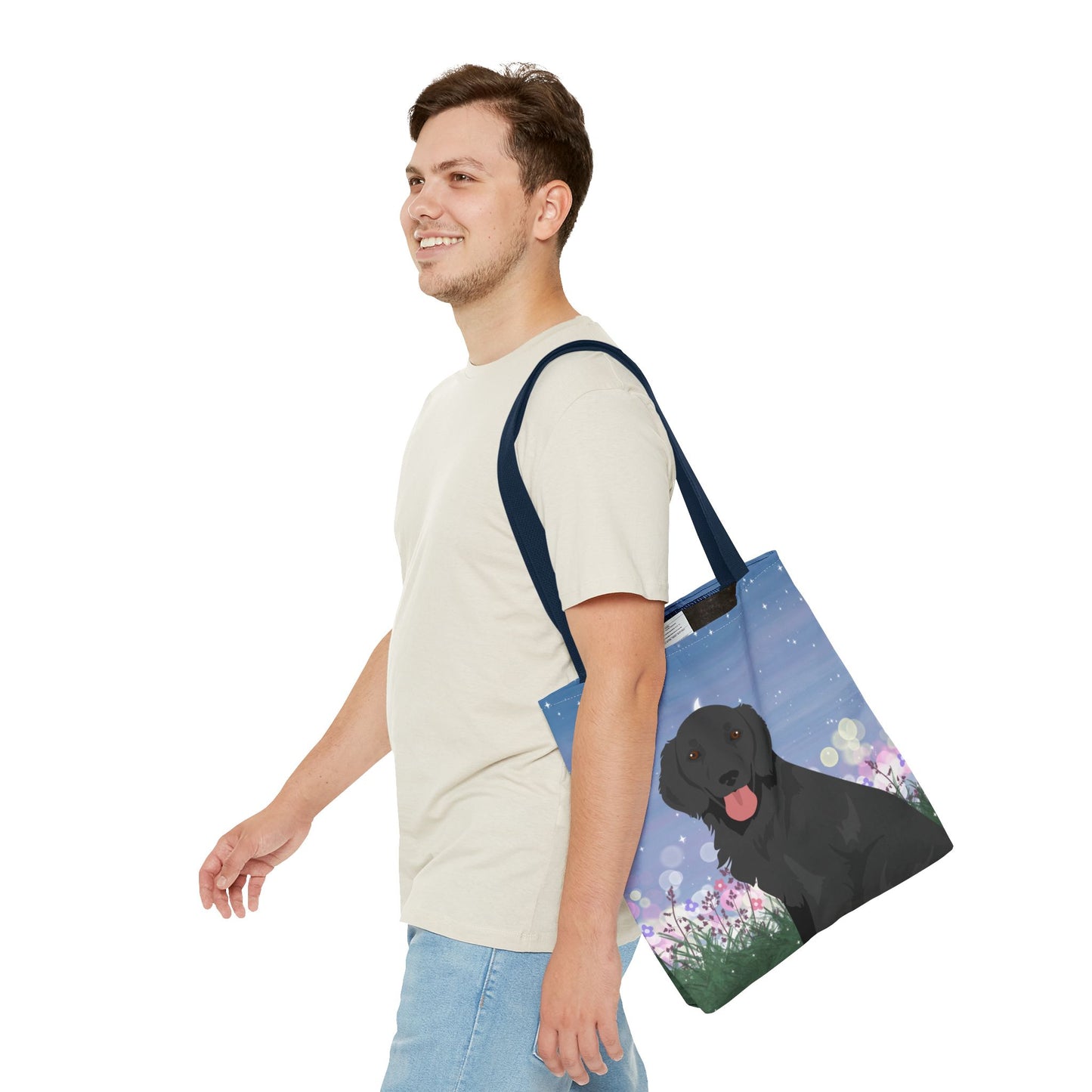Flat-coated Retriever Dog Tote Bag 16x16