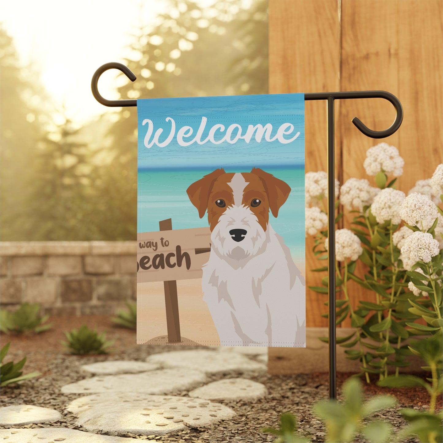 Jack Russell Terrier Dog Garden Flag