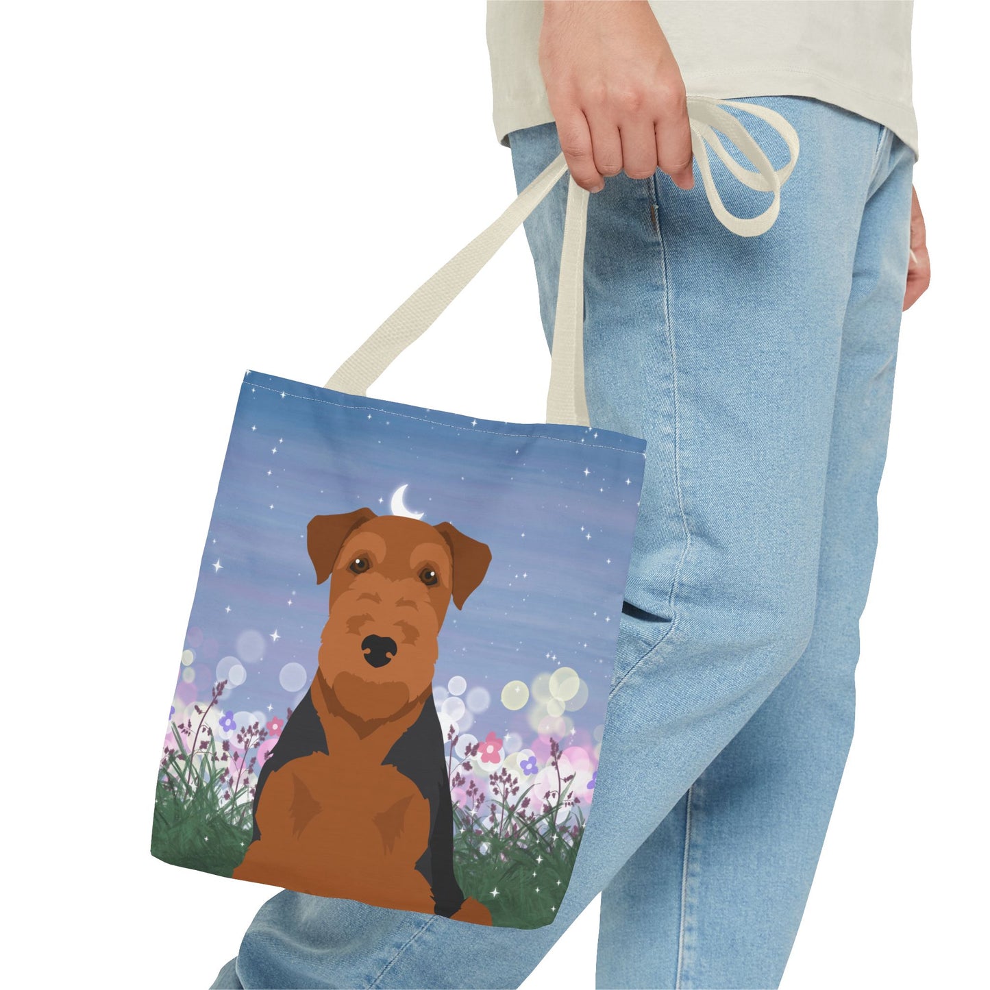 Welsh Terrier Dog Tote Bag 13x13