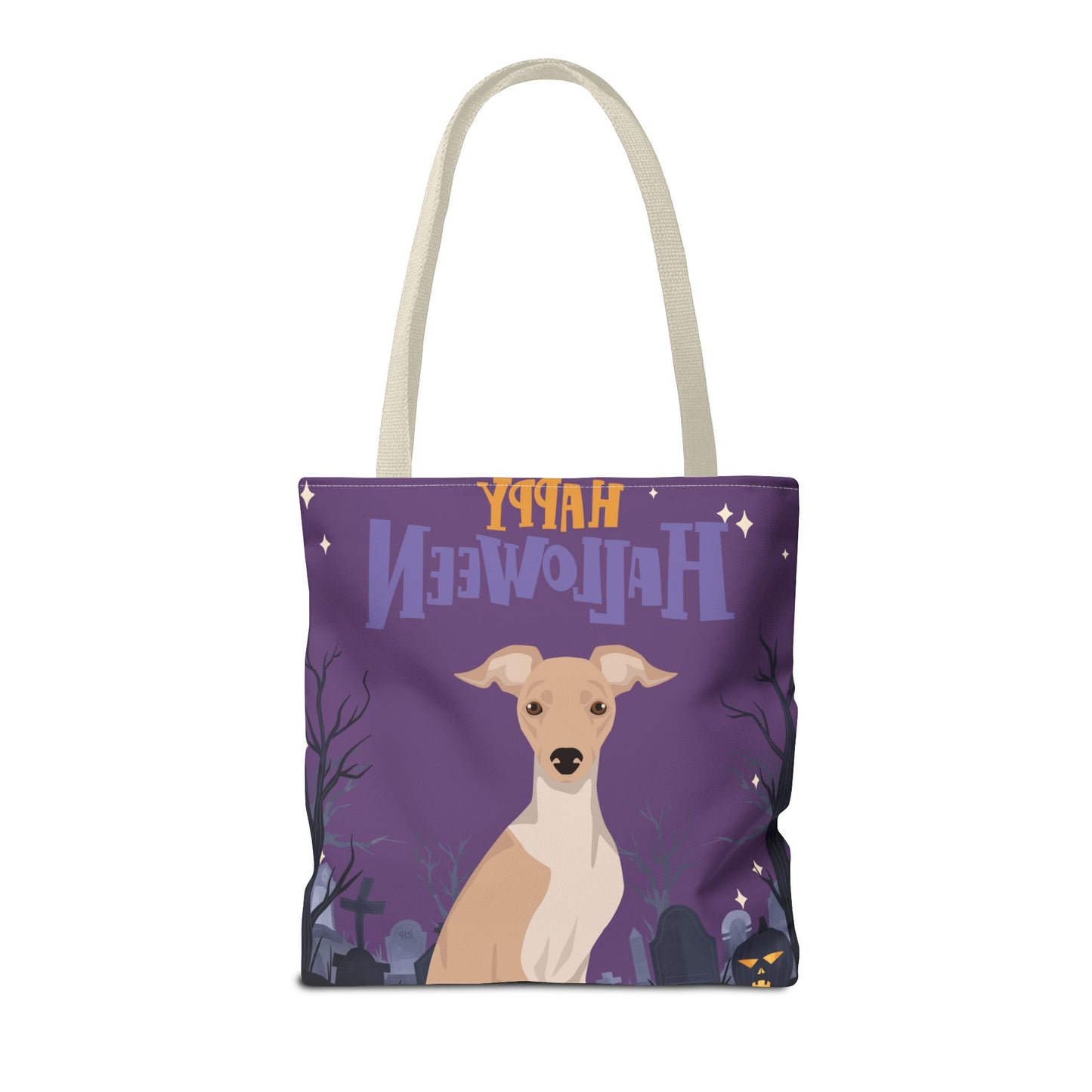 Italian Greyhound Dog Happy Halloween Tote Bag 16x16