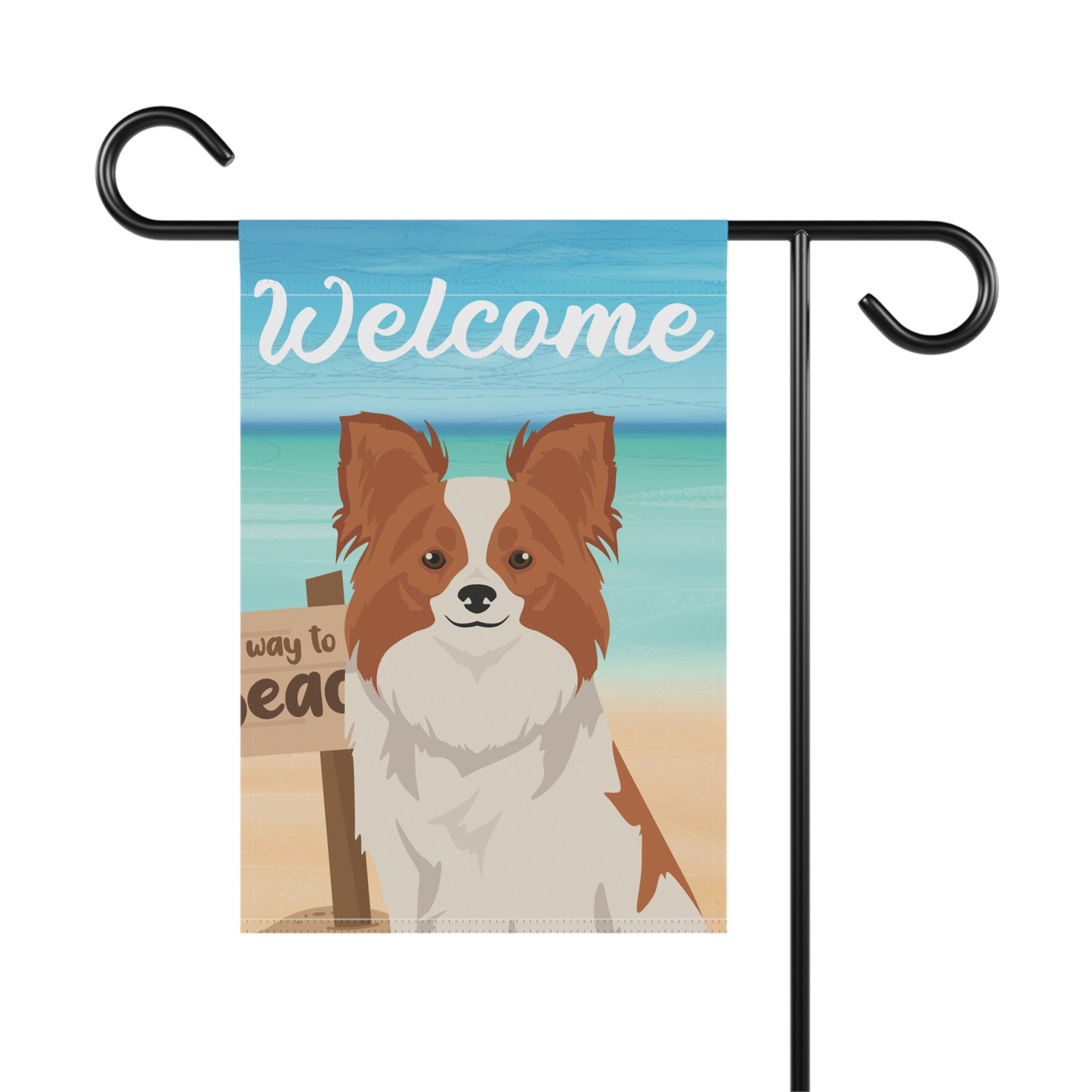 Papillon Dog Garden Flag