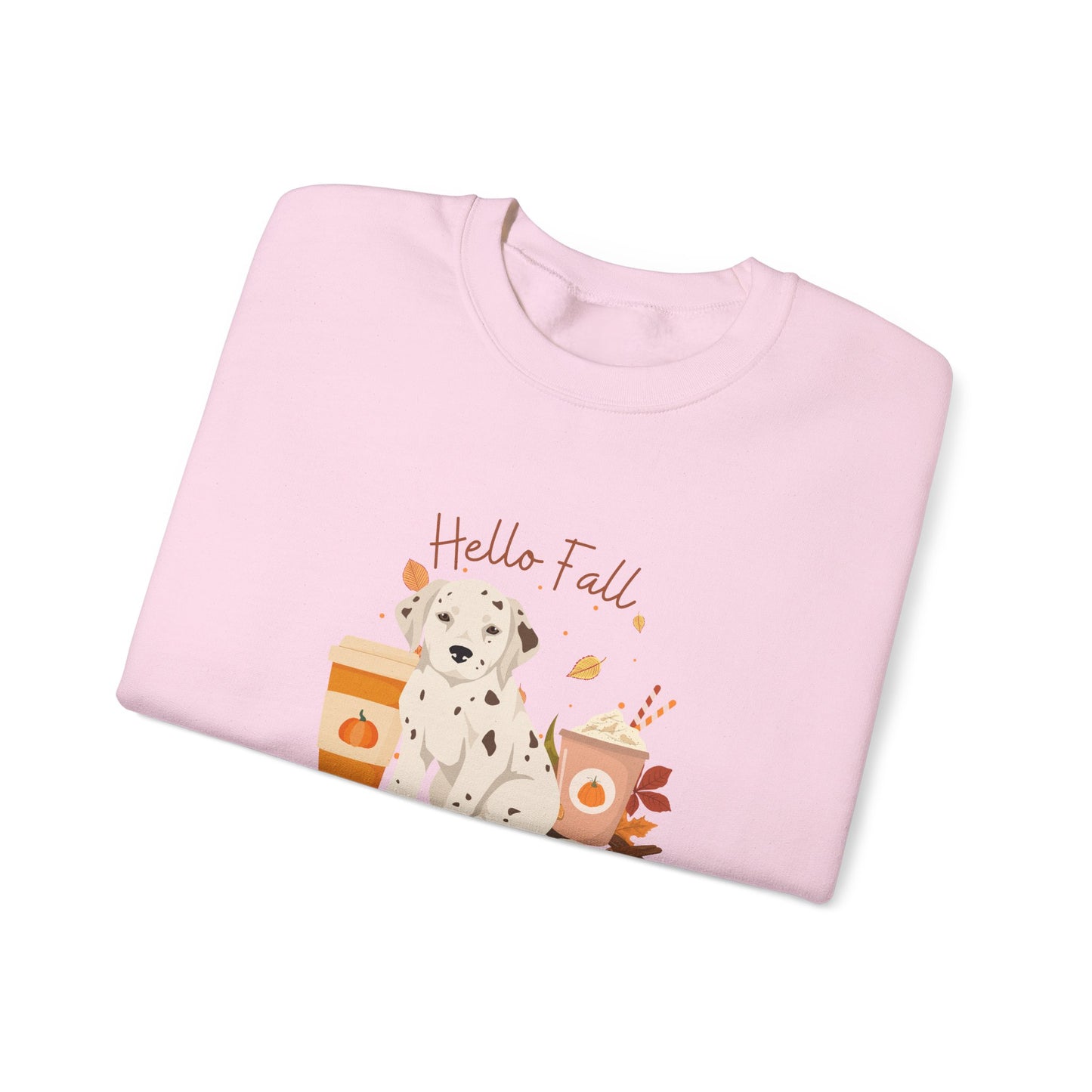 Dalmation Dog Fall Unisex Heavy Blend Crewneck Sweatshirt