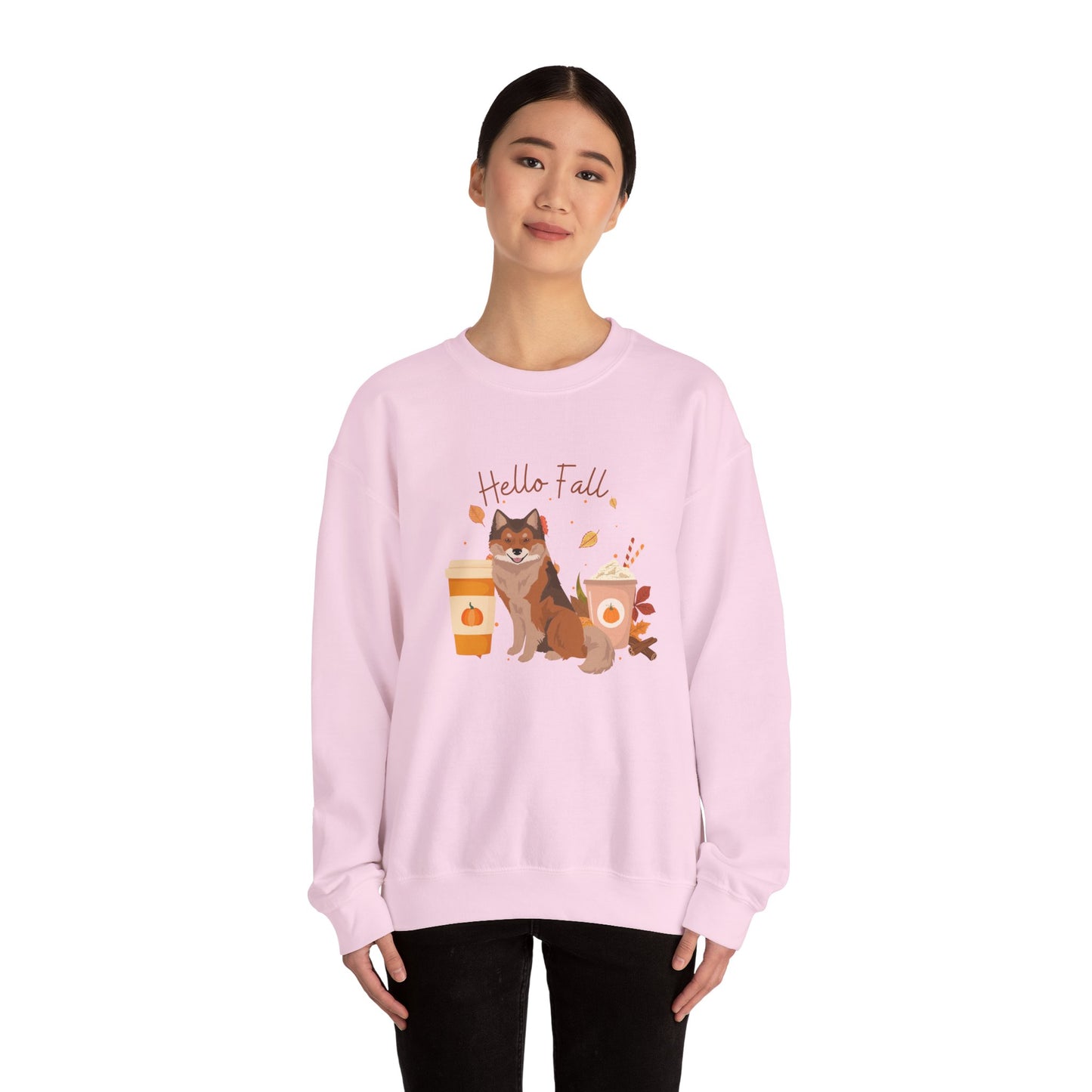 Nenets Herding Laika Dog Fall Halloween Unisex Heavy Blend Crewneck Sweatshirt