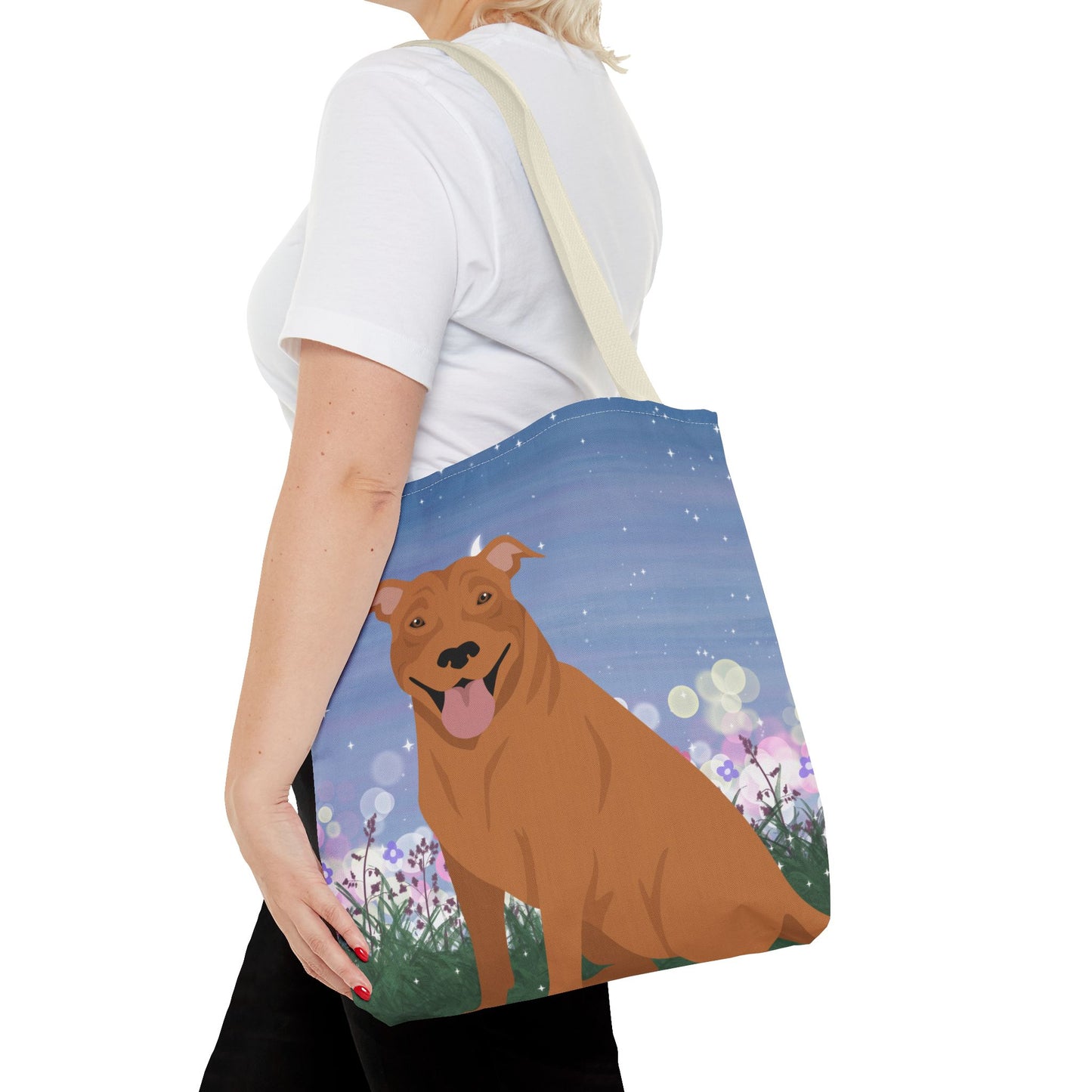 Pit Bull Dog Tote Bag 16x16
