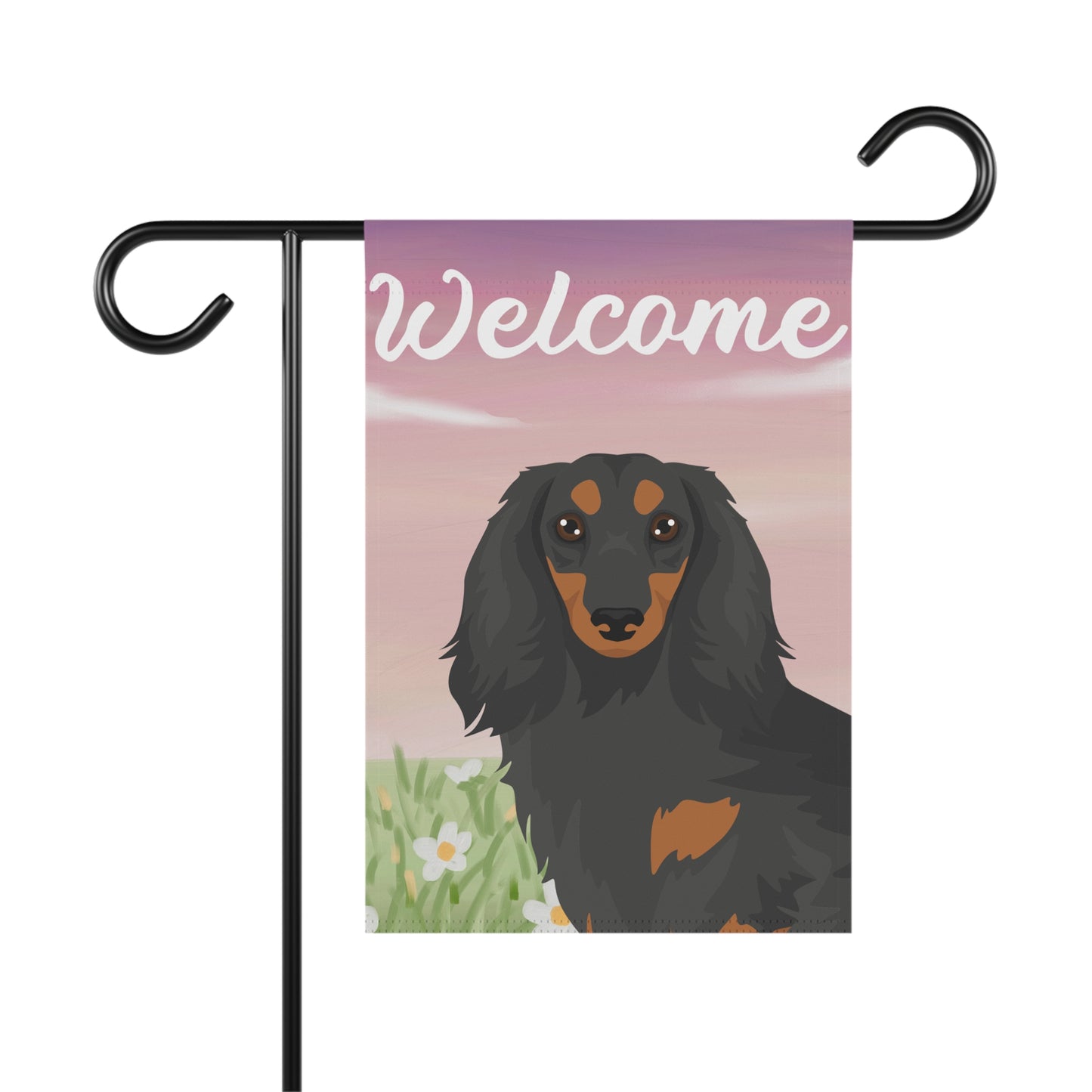 Dachshund Dog Welcome Garden Flag