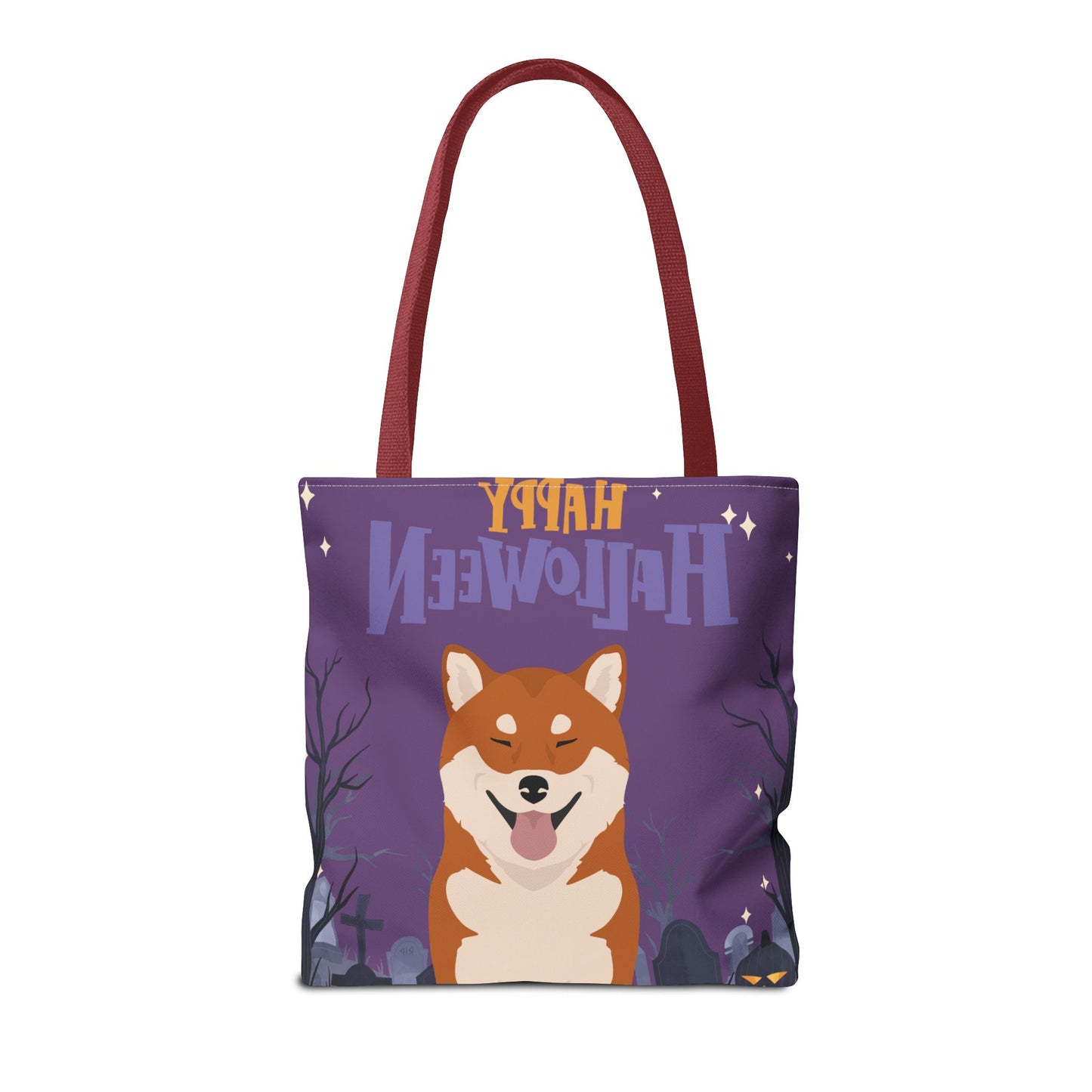 Shiba Inu Dog Happy Halloween Tote Bag 16x16