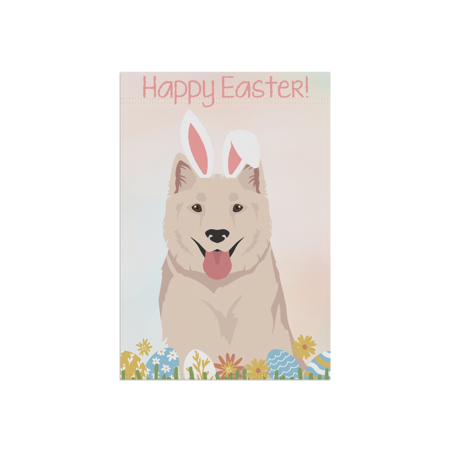 Kintamani Bali Dog Happy Easter Garden Flag