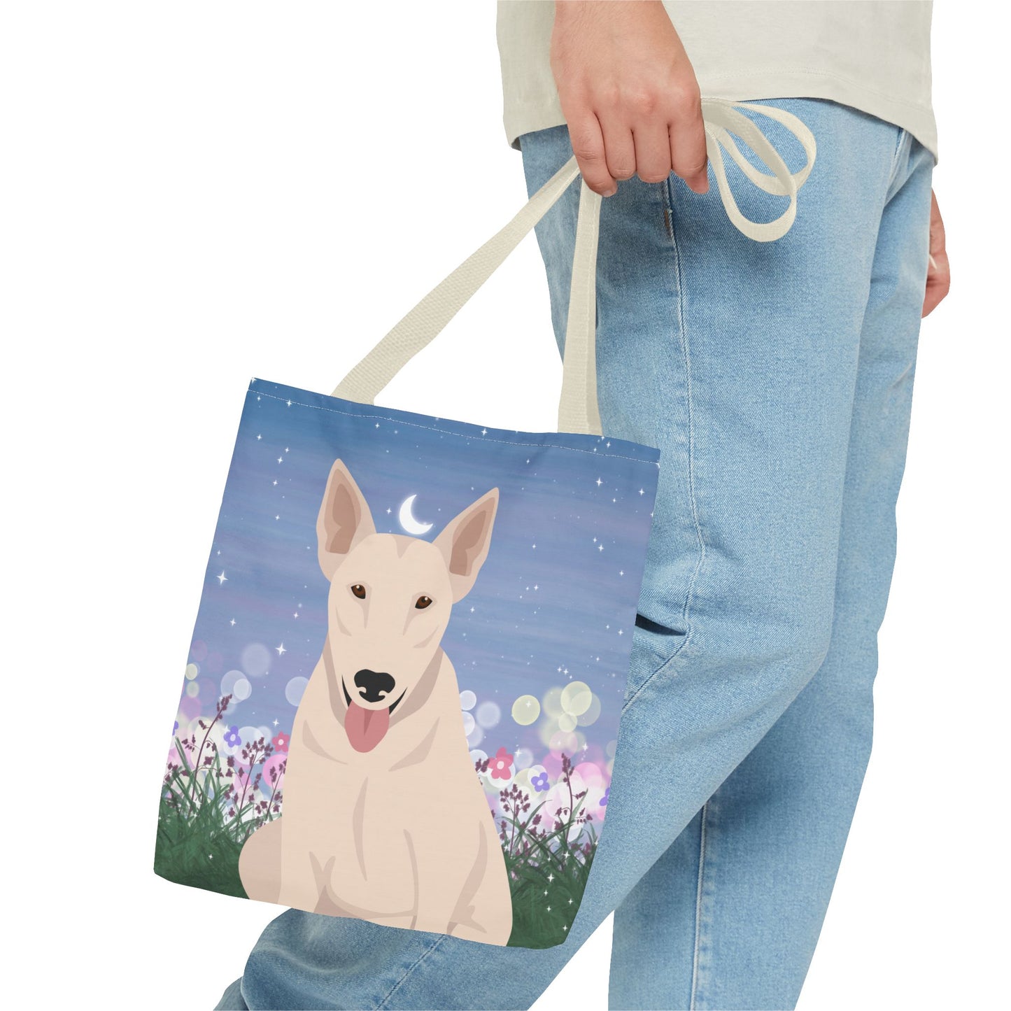 Bull Terrier Dog Tote Bag 13x13