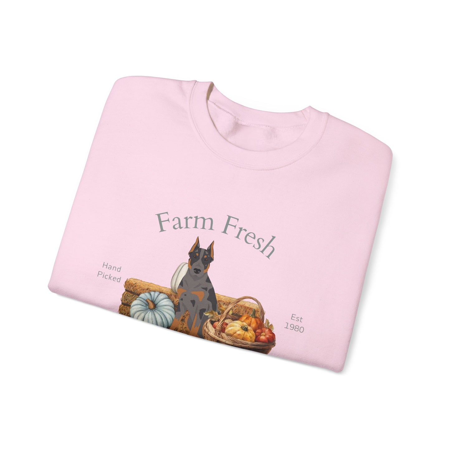 Beauceron Dog Fall Farm Fresh Unisex Heavy Blend Crewneck Sweatshirt