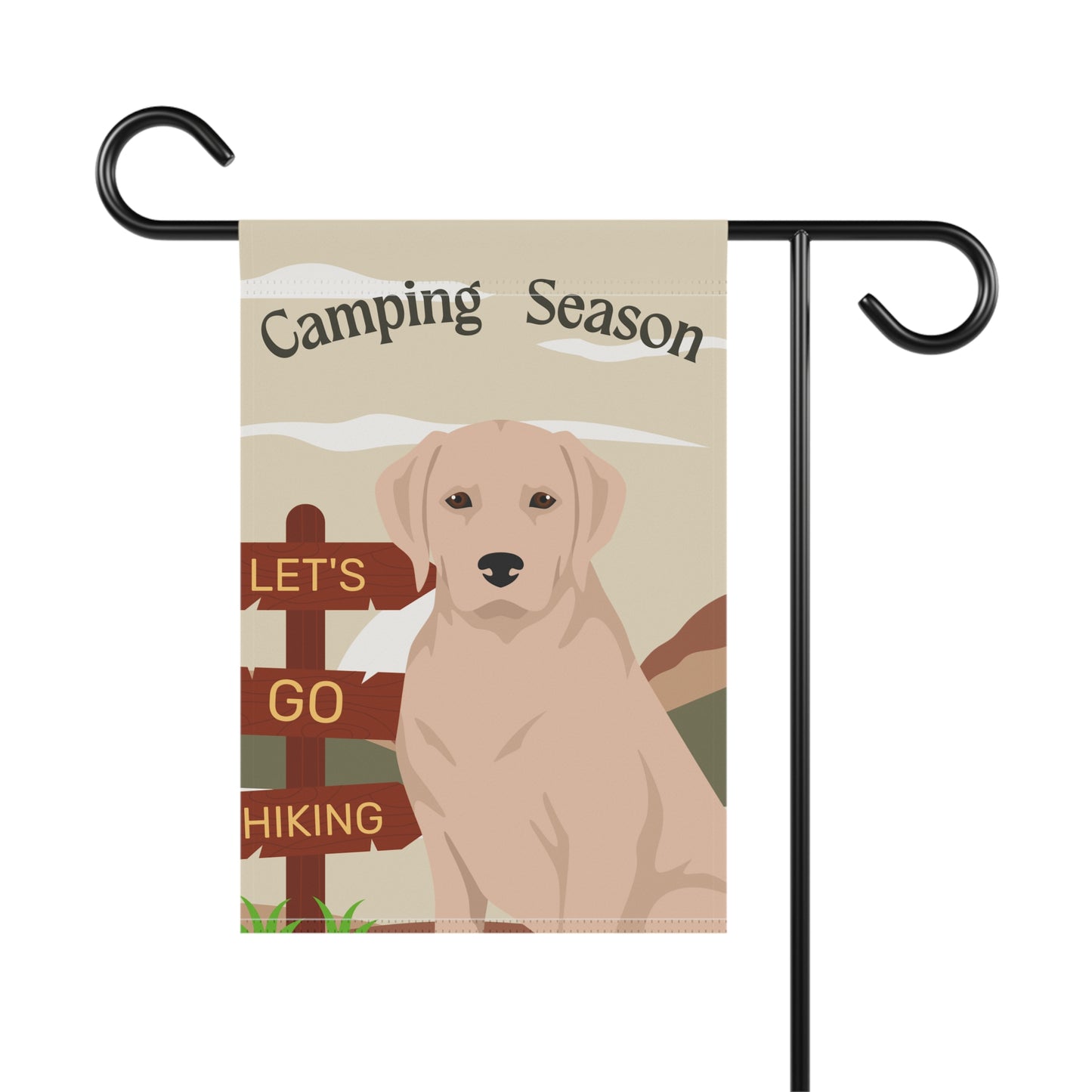Labrador Retriever Dog Camping Garden Flag