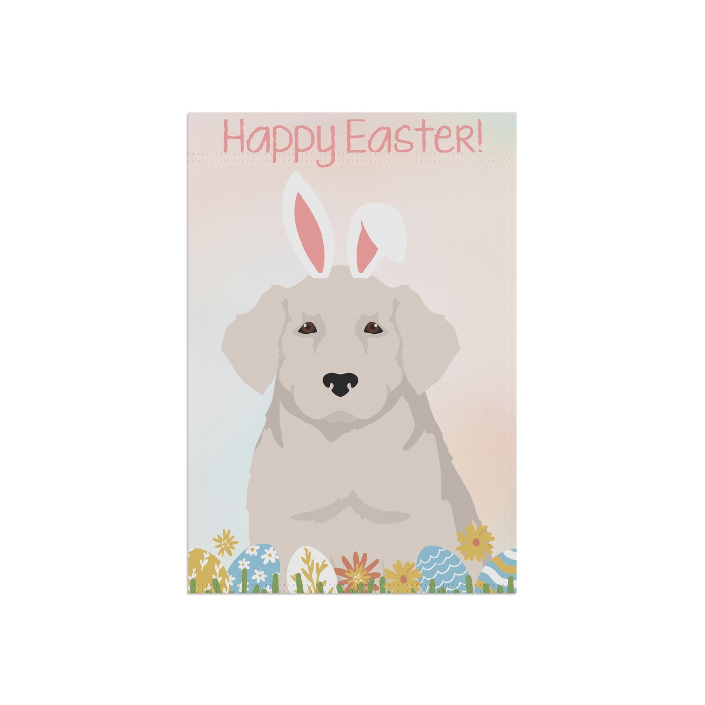 Kuvas Dog Happy Easter Garden Flag