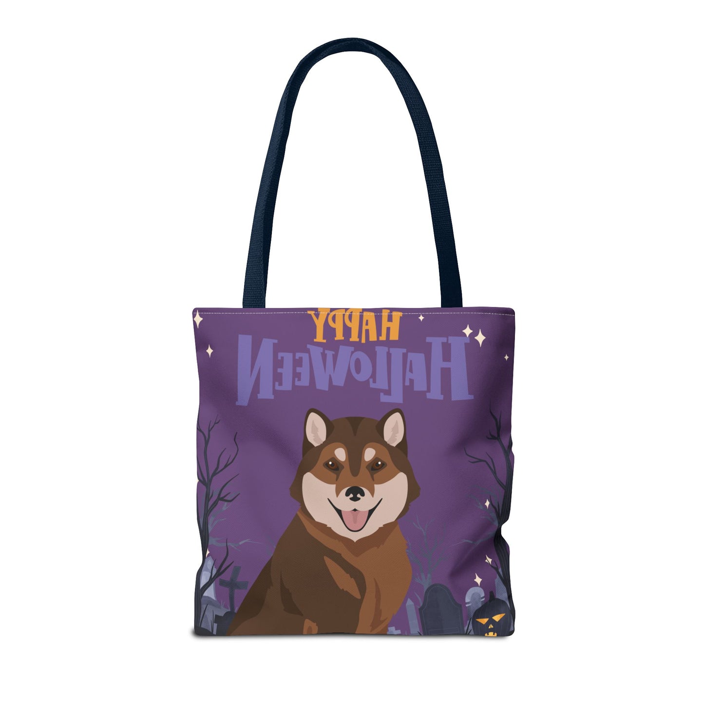 Hokkaido Dog Happy Halloween Tote Bag 16x16