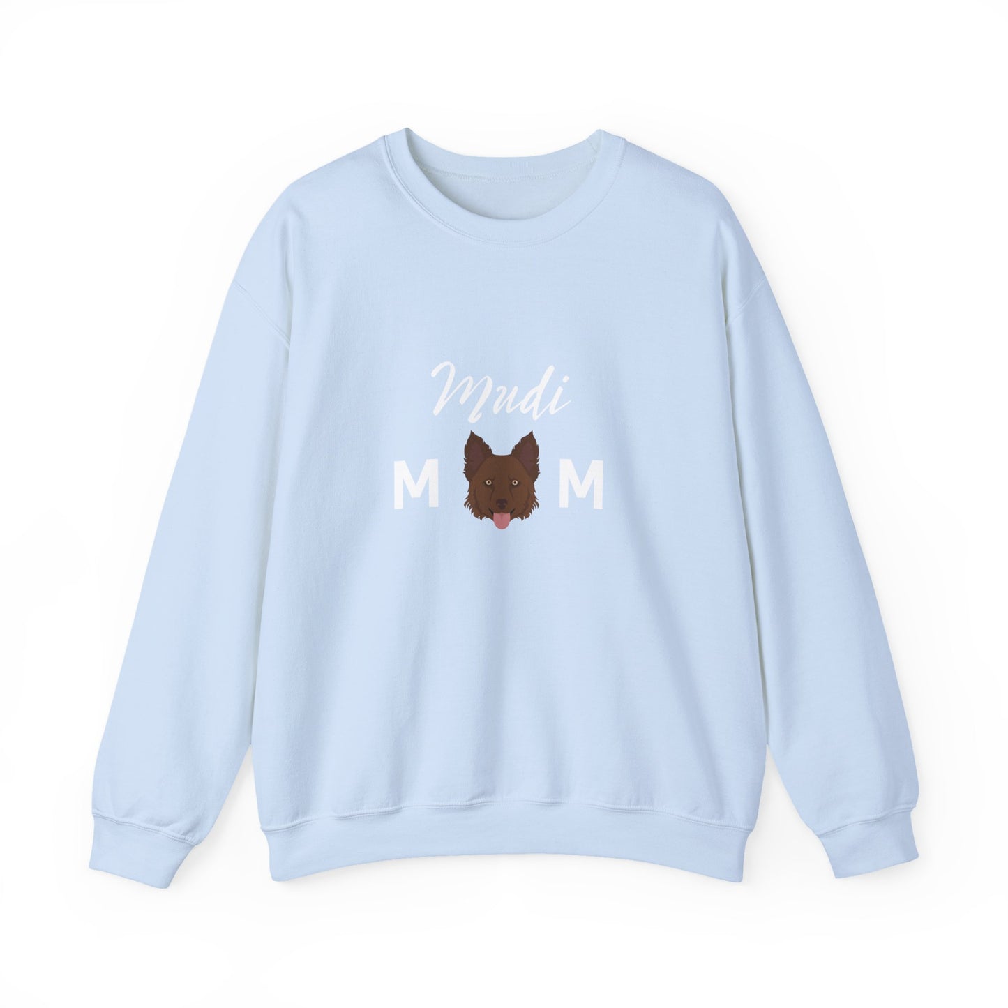Mudi Dog Mom Funny Unisex Heavy Blend Crewneck Sweatshirt