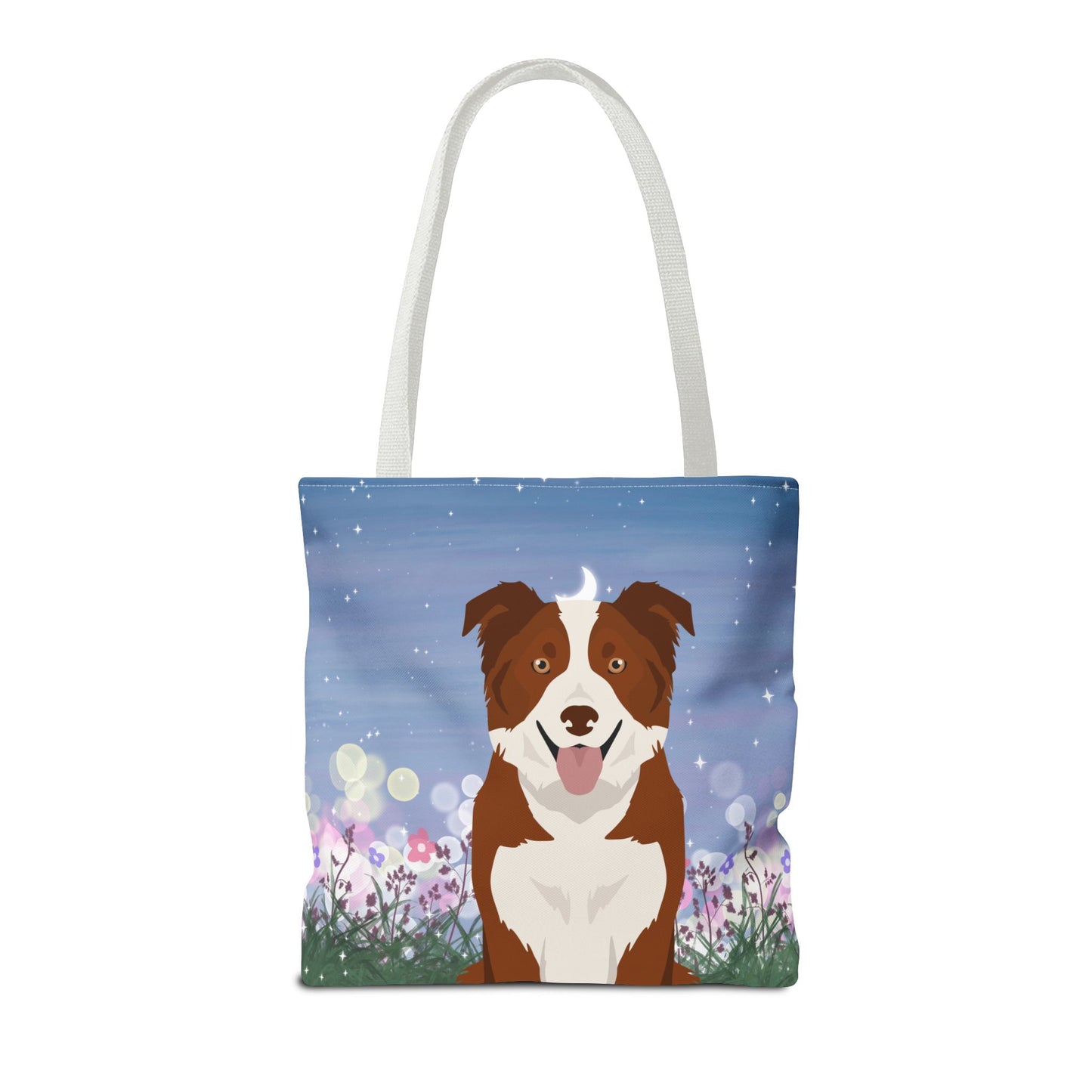 Border Collie Dog Tote Bag 16x16