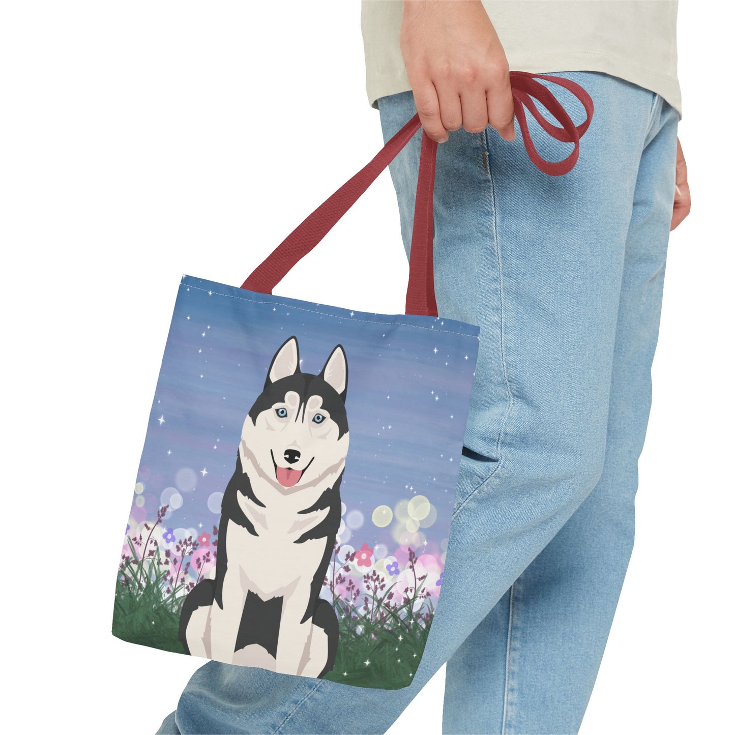 Siberian Husky Dog Tote Bag 13x13