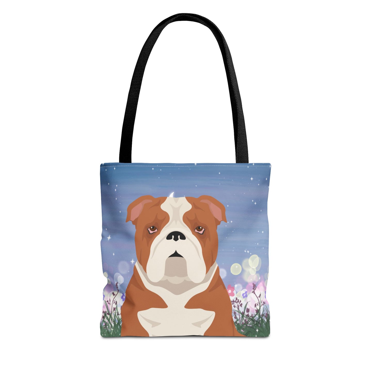 Bulldog Dog Tote Bag 13x13