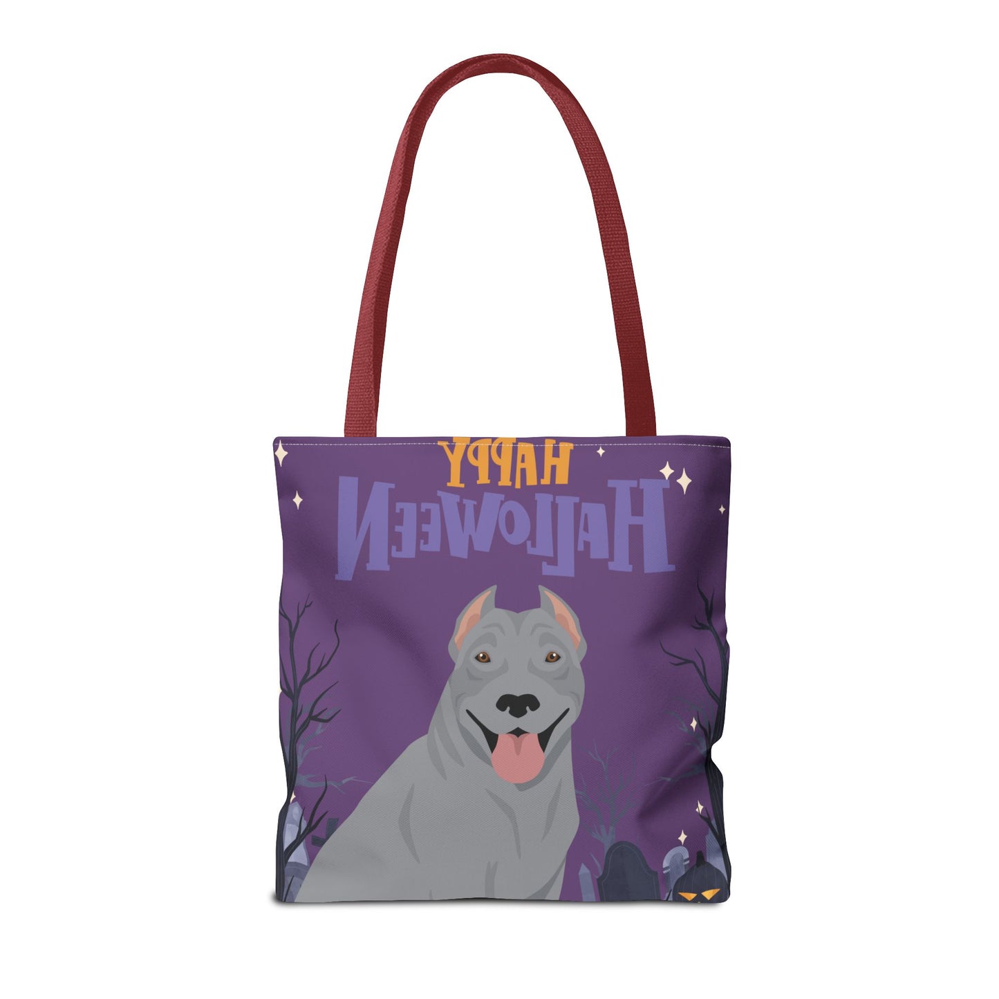 Pit Bull Dog Happy Halloween Tote Bag 16x16