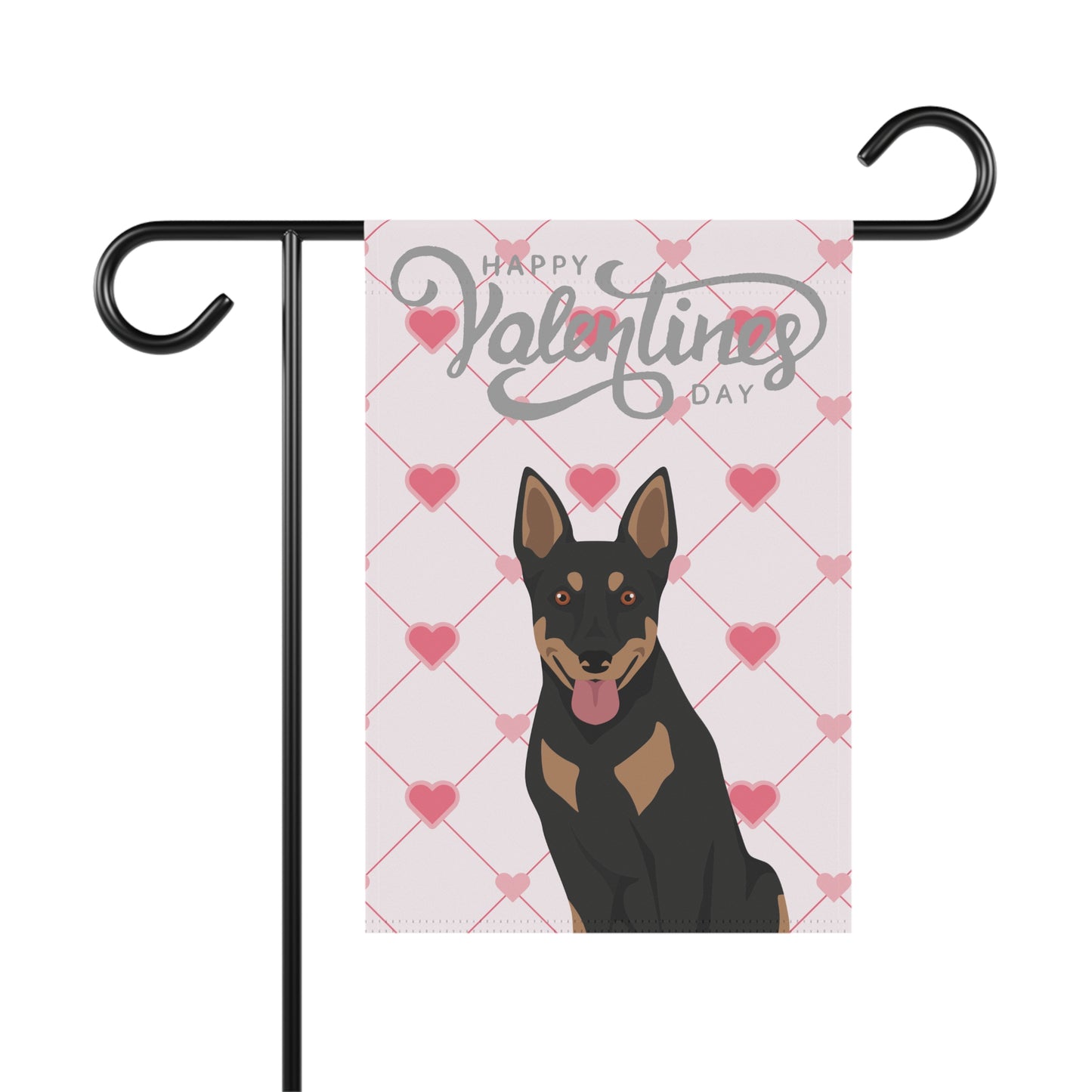 Australian Cattle Dog Valentines Day Garden Flag