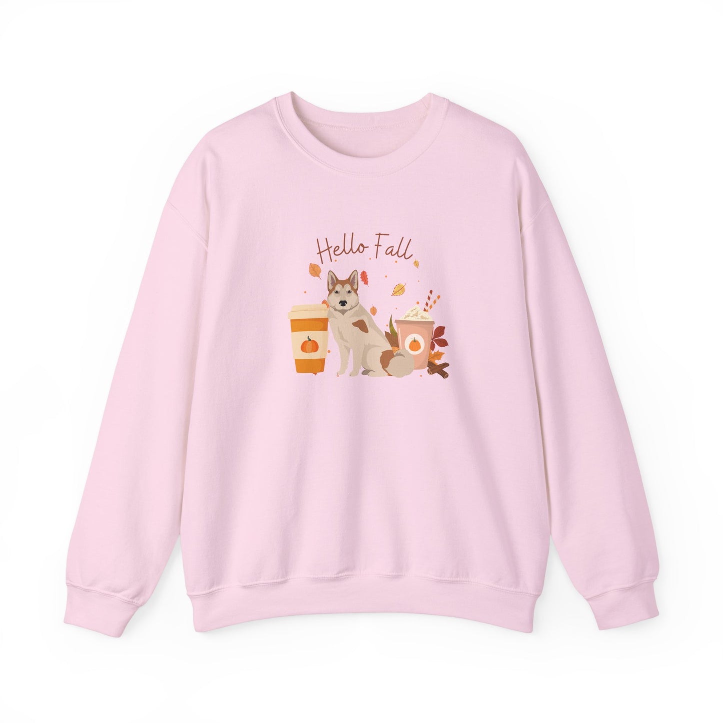 East Siberian Laika Dog Fall Unisex Heavy Blend Crewneck Sweatshirt