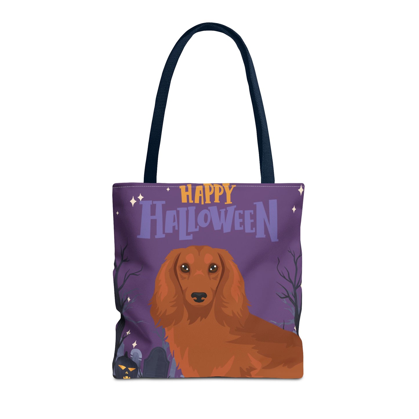 Dachshund Dog Happy Halloween Tote Bag 16x16
