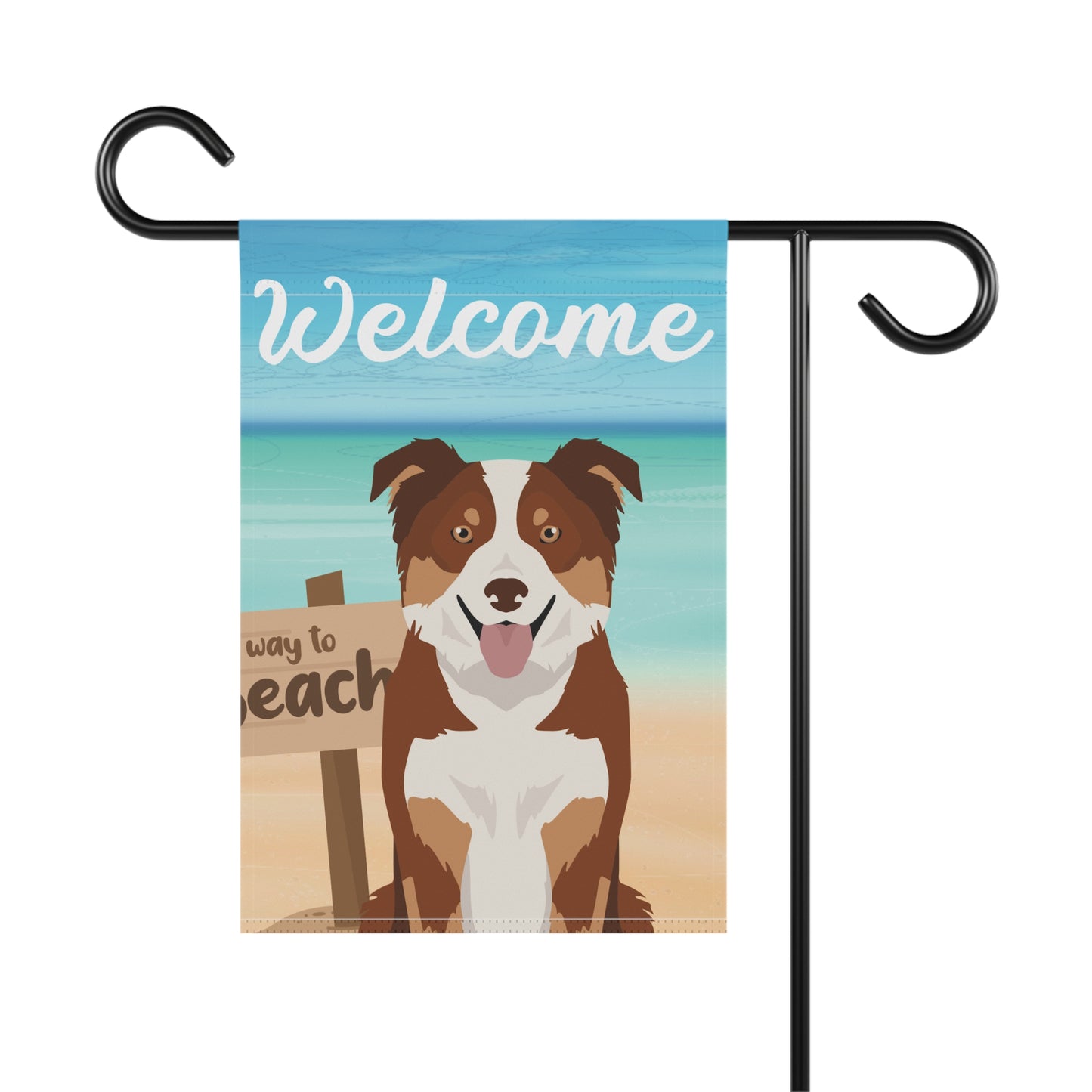 Border Collie Dog Garden Flag