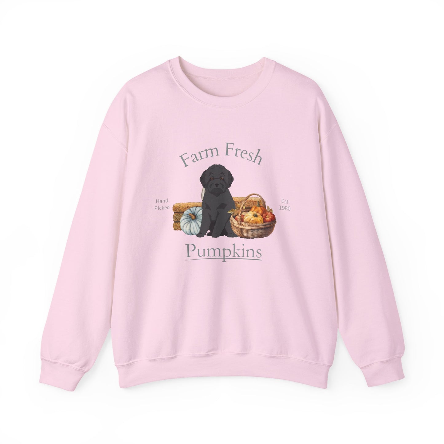 Toy Poodle Dog Fall Farm Fresh Unisex Heavy Blend Crewneck Sweatshirt