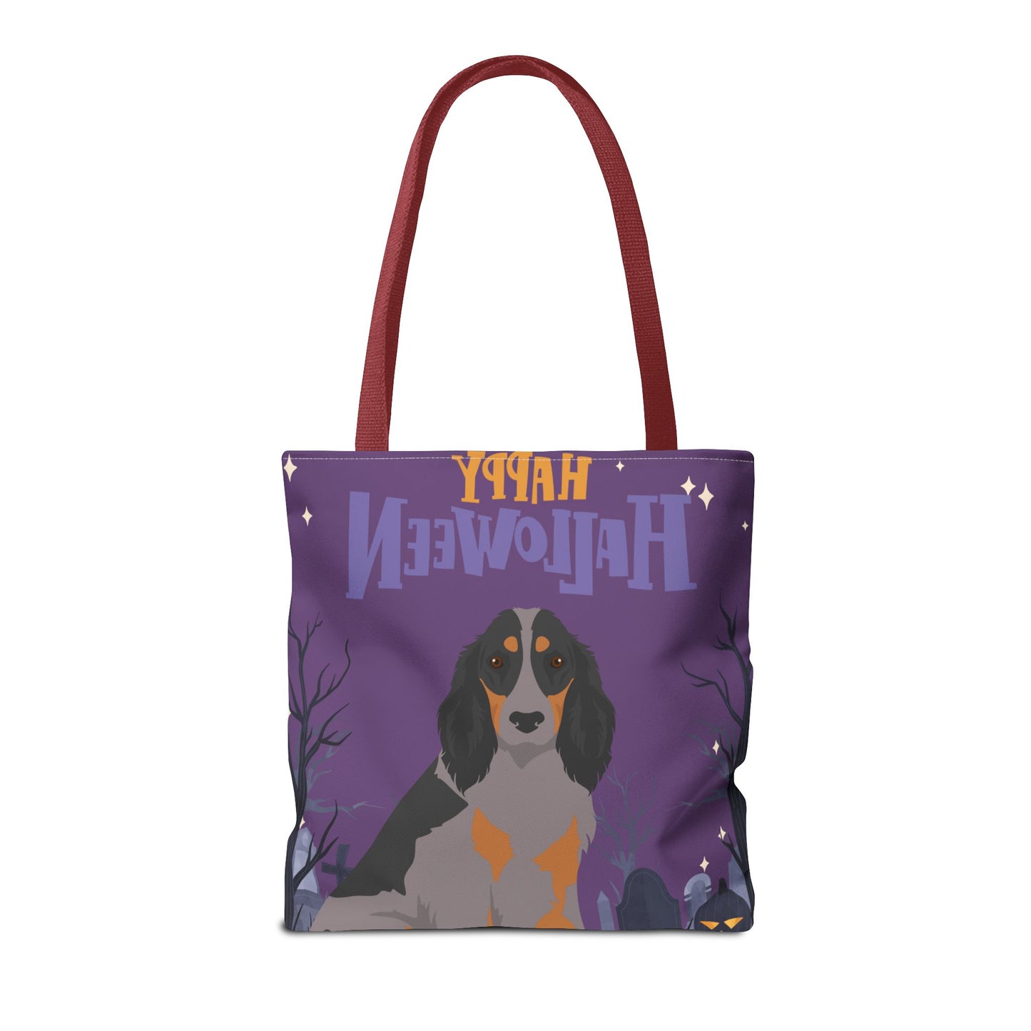 Picardy Spaniel Dog Happy Halloween Tote Bag 16x16