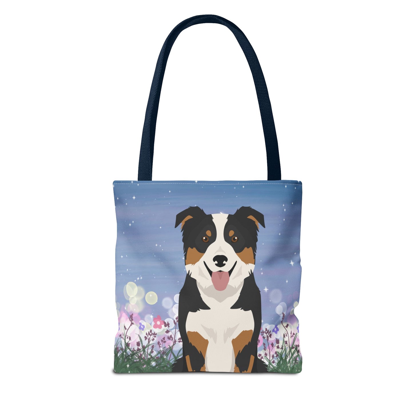 Border Collie Dog Tote Bag 13x13