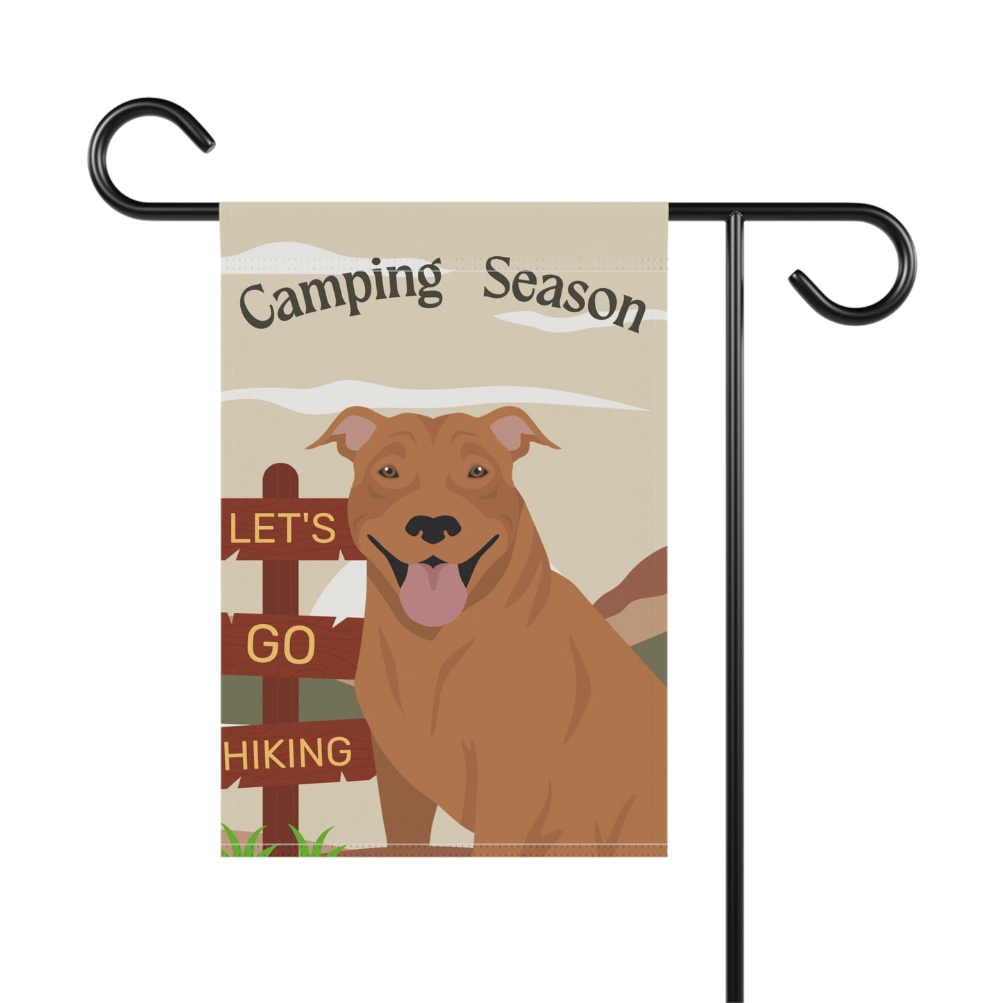 Pit Bull Dog Camping Garden Flag