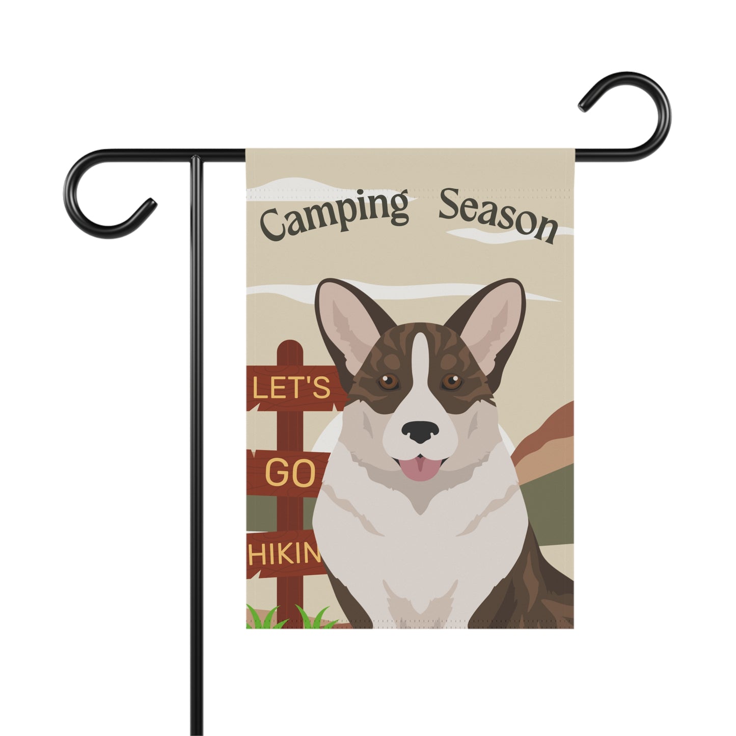 Cardigan Welsh Corgi Dog Camping Garden Flag