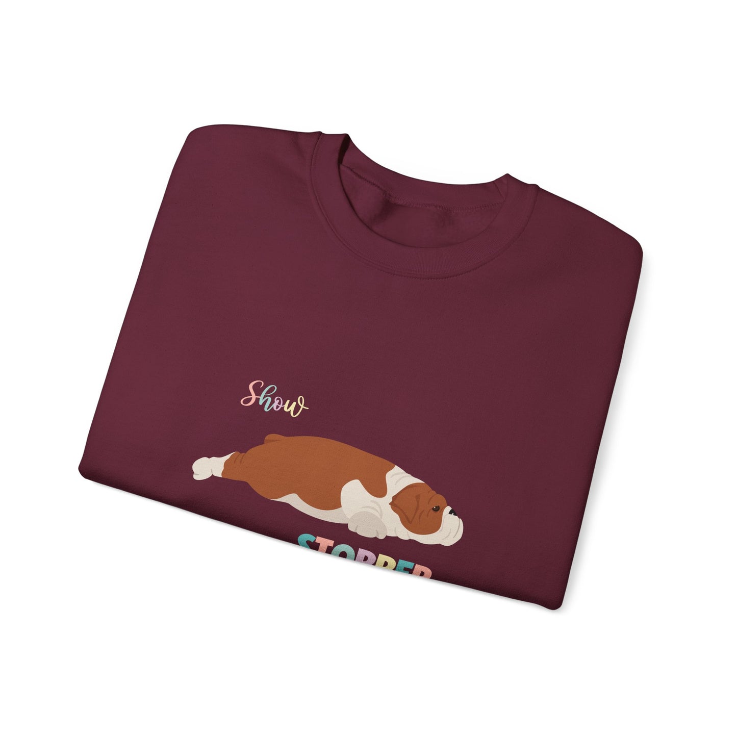 Bulldog Dog Unisex Heavy Blend Crewneck Sweatshirt