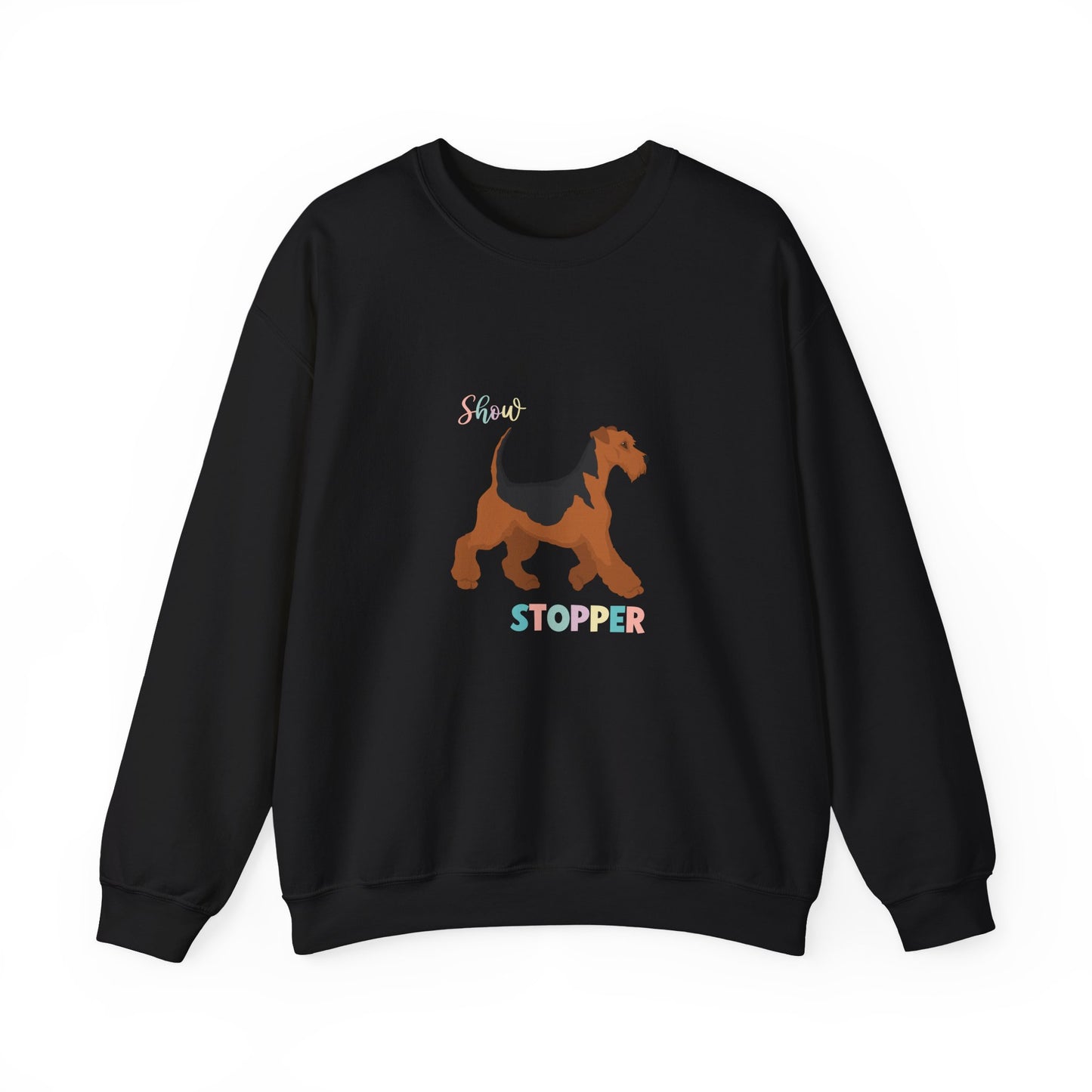 Airdale Terrier Dog Unisex Heavy Blend Crewneck Sweatshirt