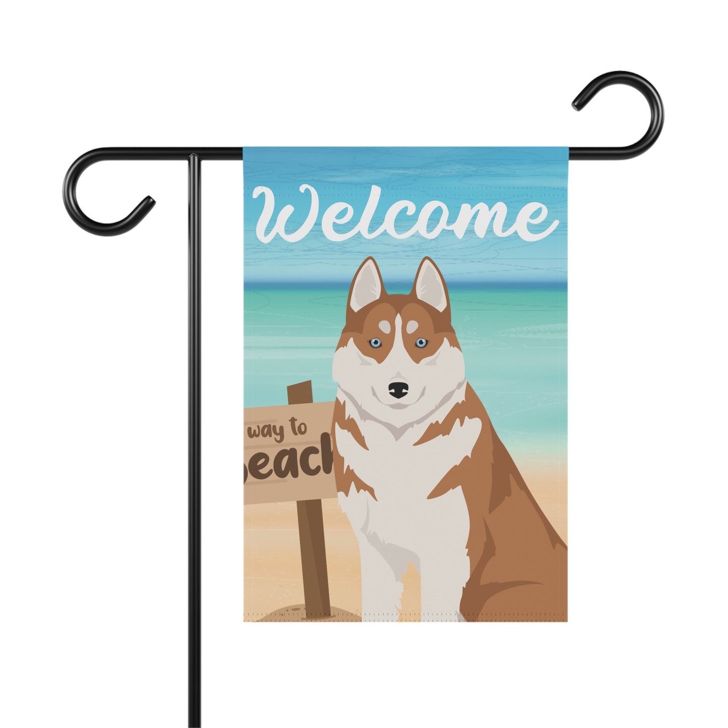 Siberian Husky Dog Garden Flag