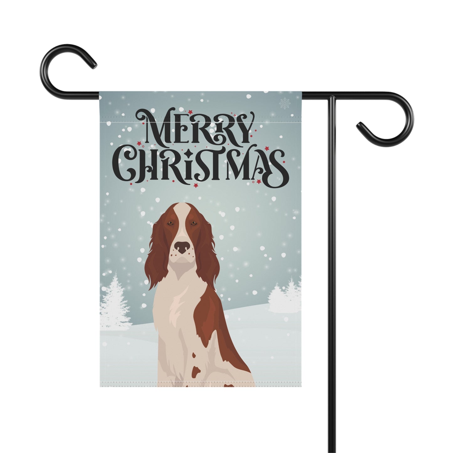 Irish Red and White Setter Dog Garden Flag